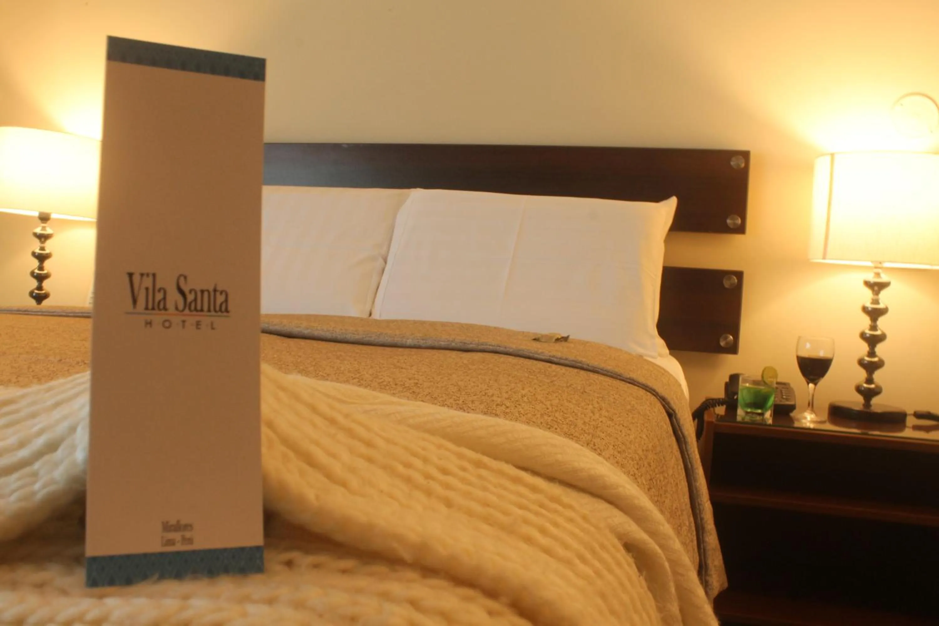 Bed in Hotel Vila Santa