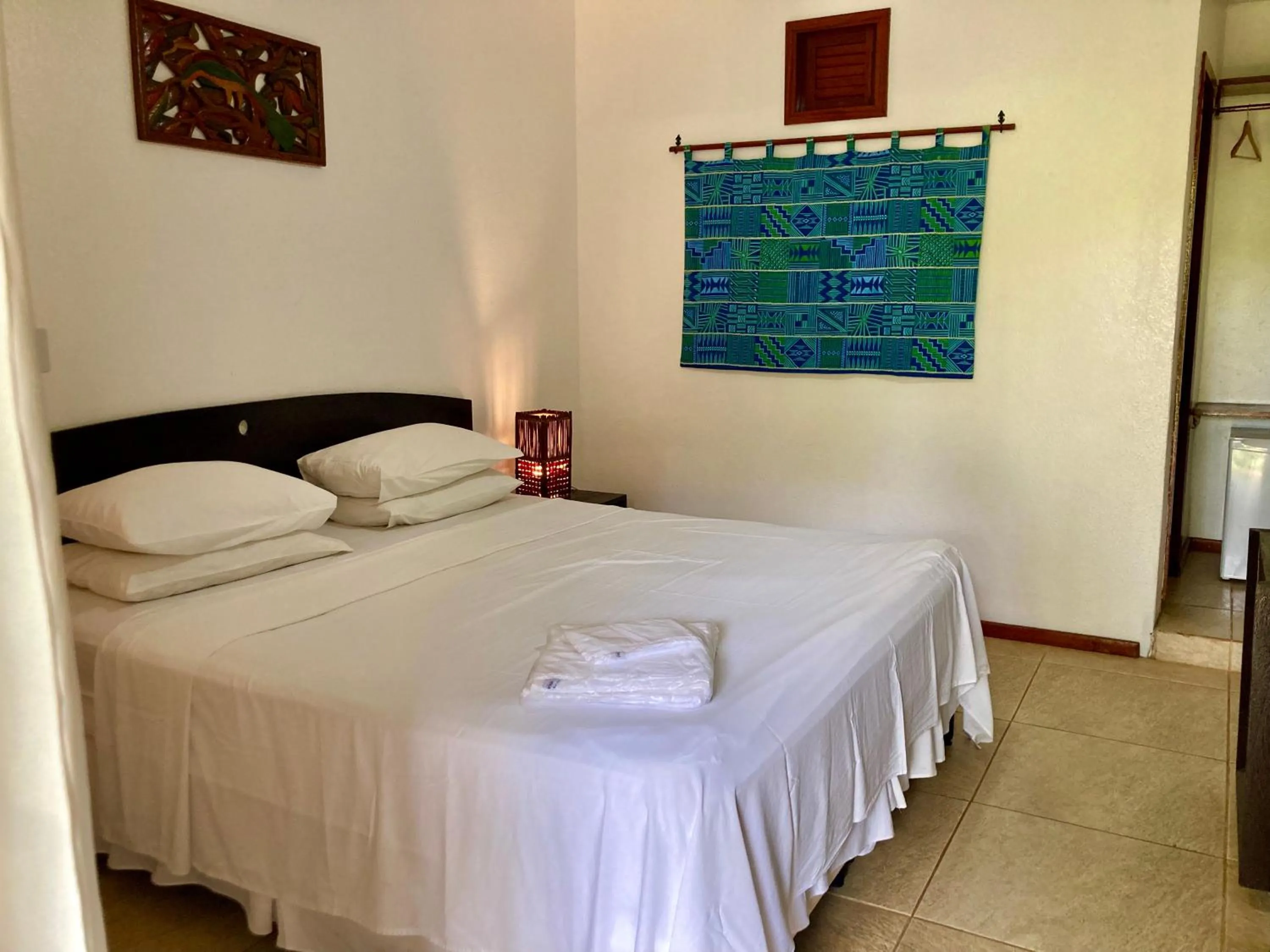 Bed in Pousada Coqueiro Verde