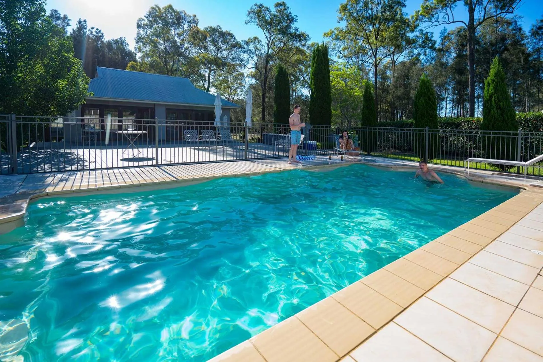 Swimming pool in Thistle Hill Guesthouse - walk to many wineries and restaurants