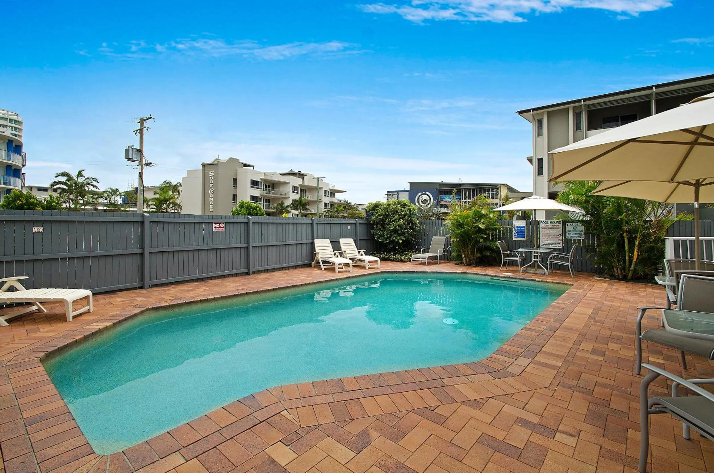 Swimming pool in The Beach Houses Maroochydore