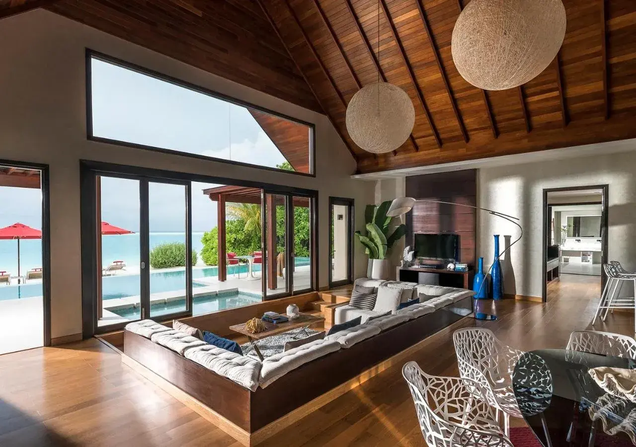 Living room in Niyama Private Islands Maldives Living room in Niyama Private Islands Maldives