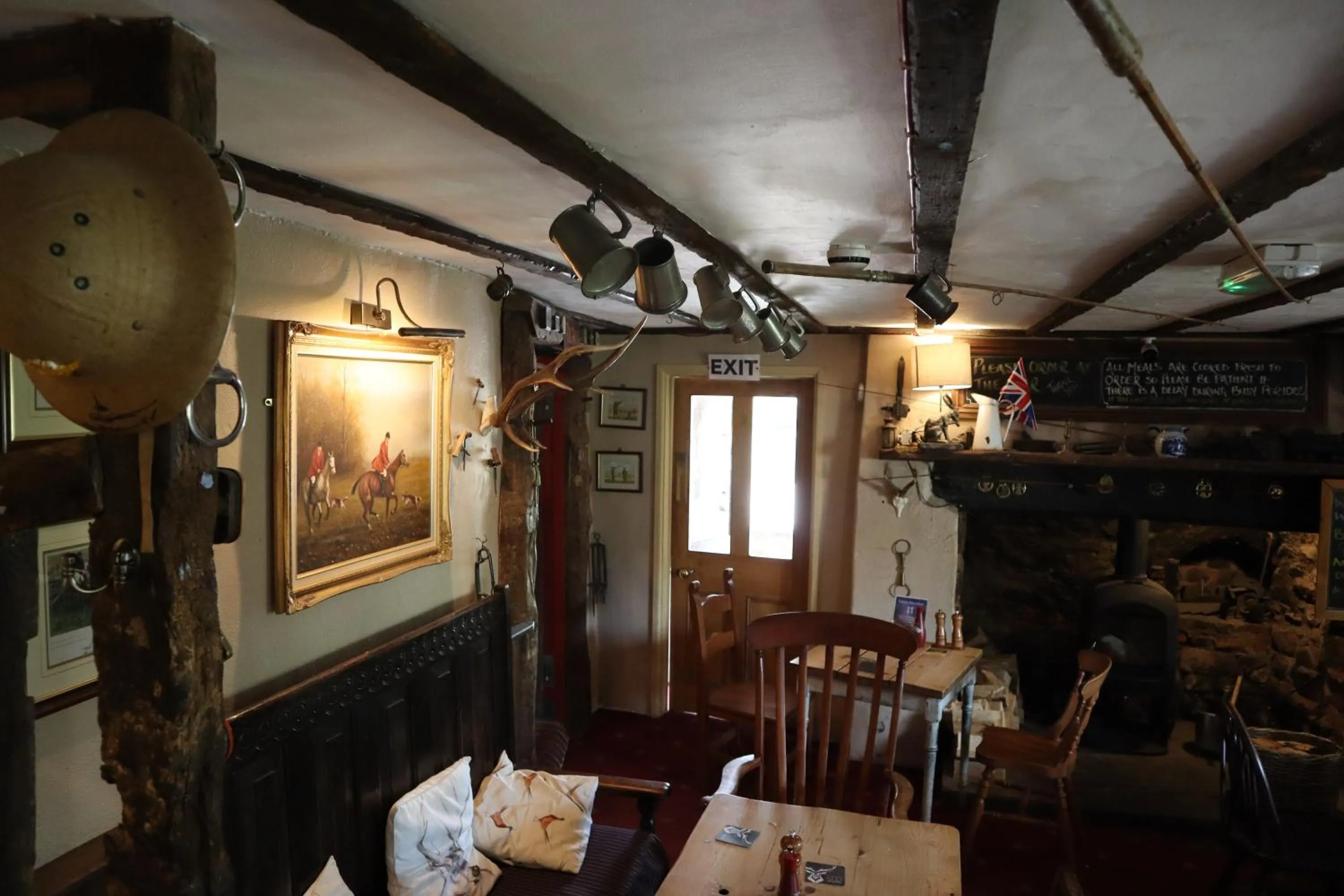 Seating area in The White Horse Inn