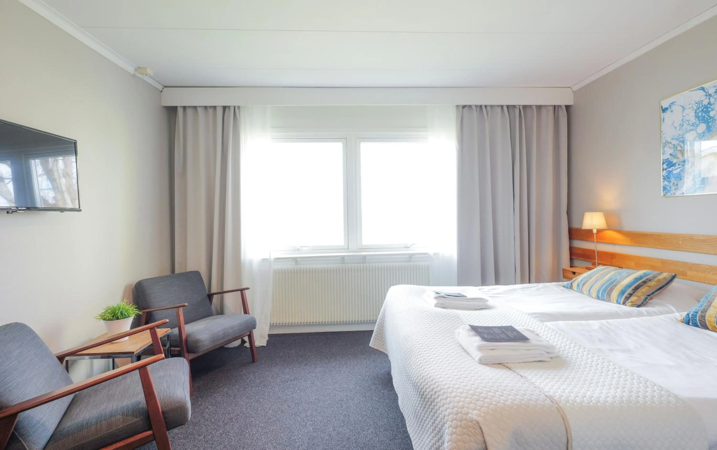 Photo of the whole room, Bed in Hotell Veckefjärden