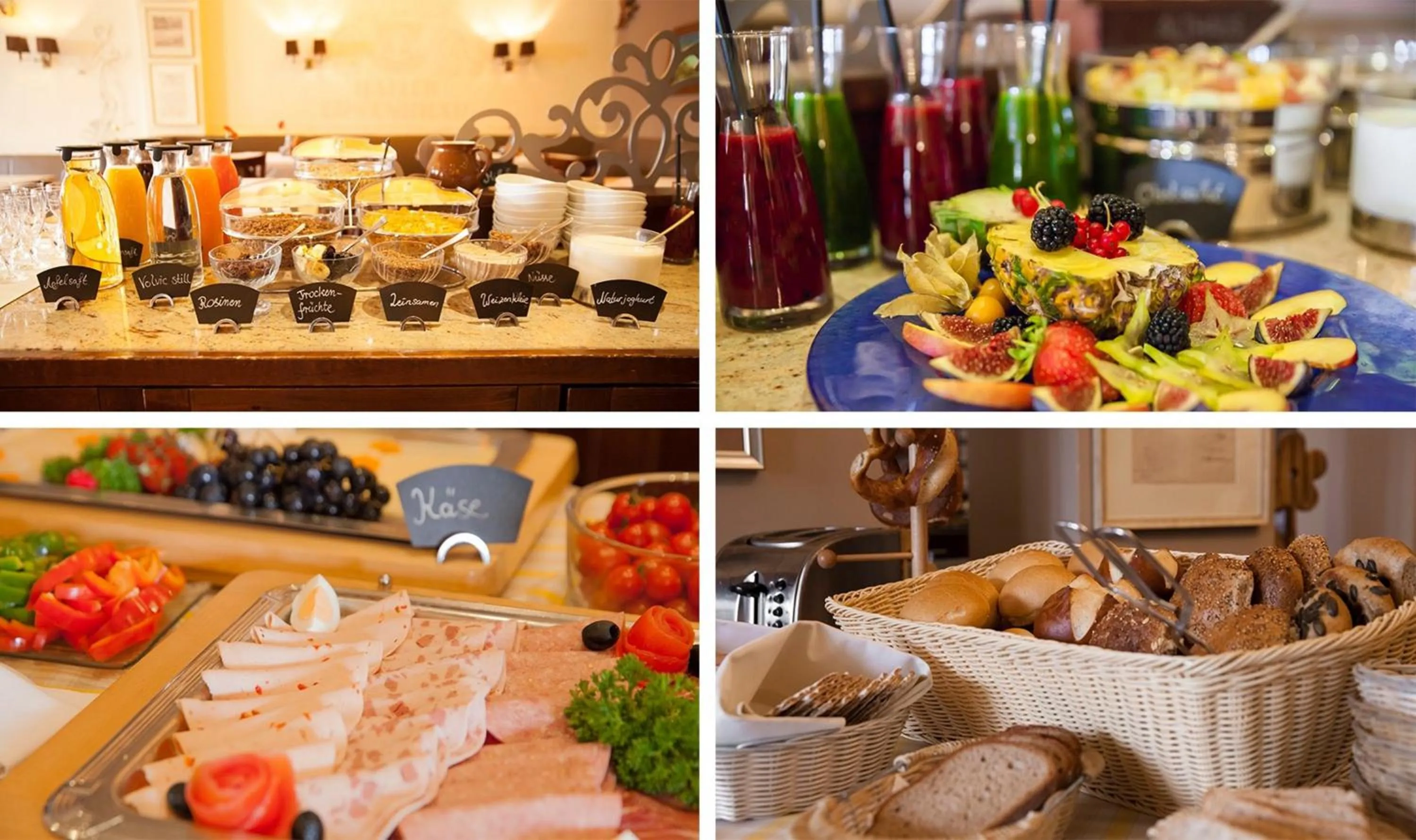 Buffet breakfast in Stadt-gut-Hotel Gasthof Goldener Adler