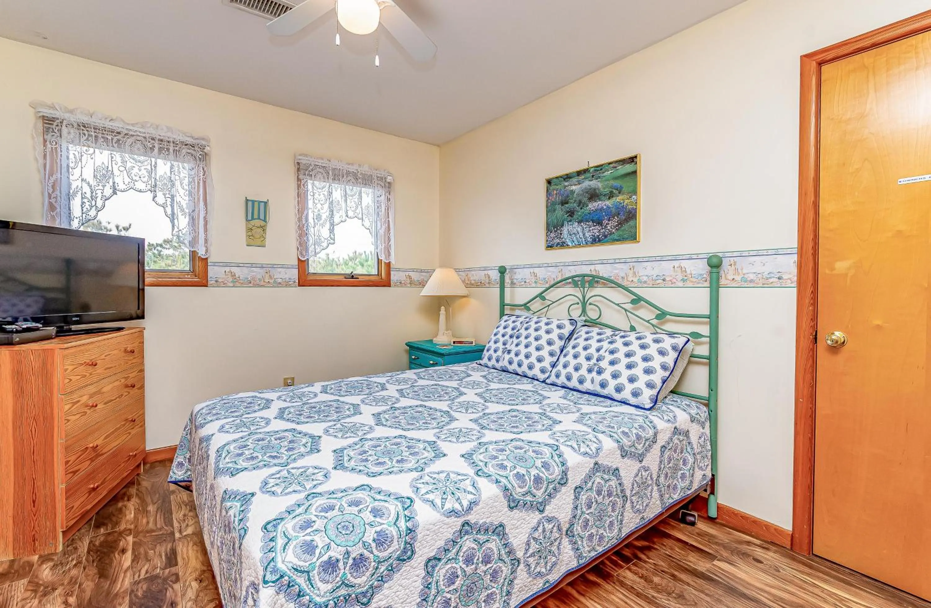 Bed in Misty Blue