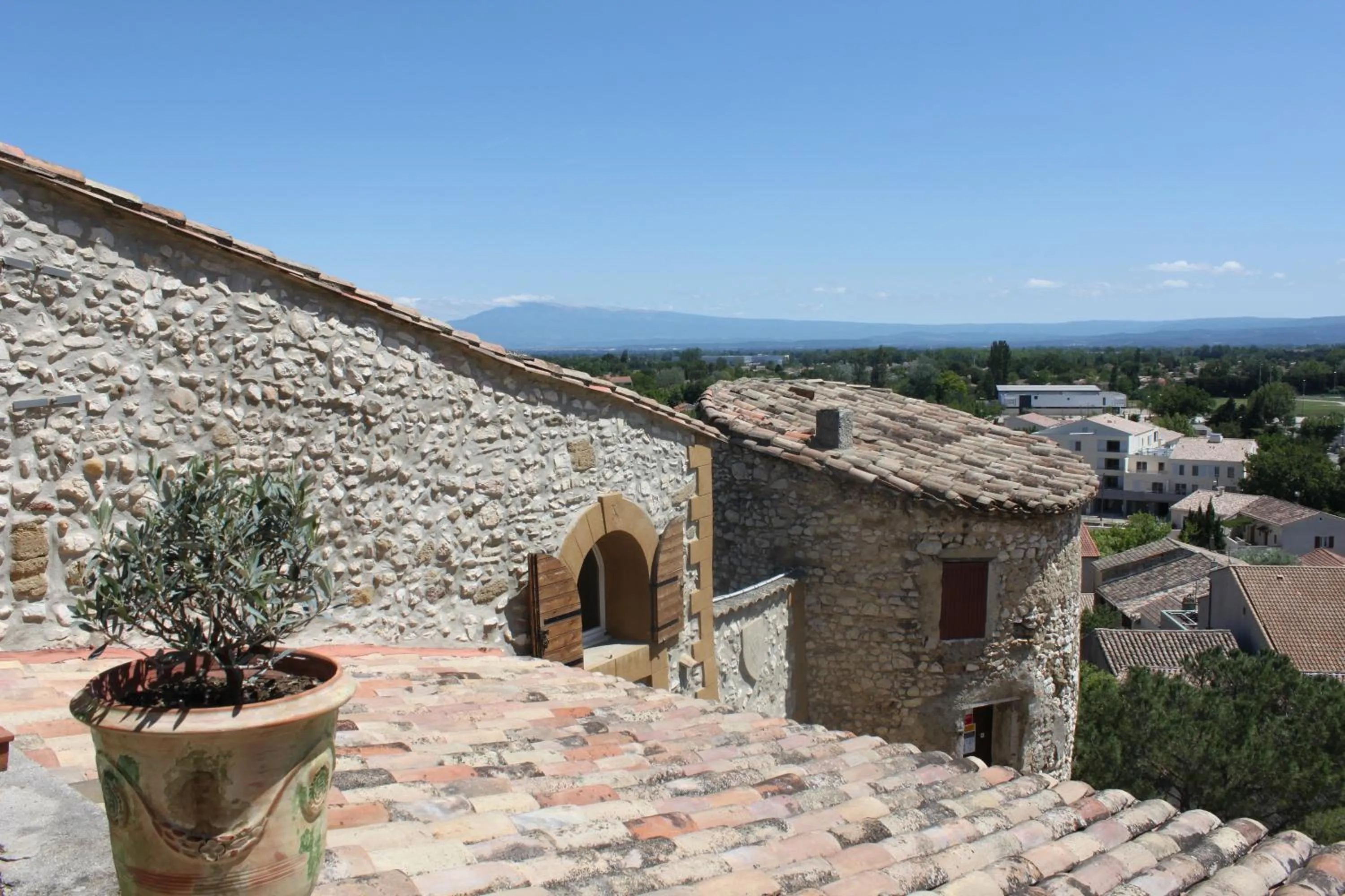 Bird's eye view in Château de Vedène