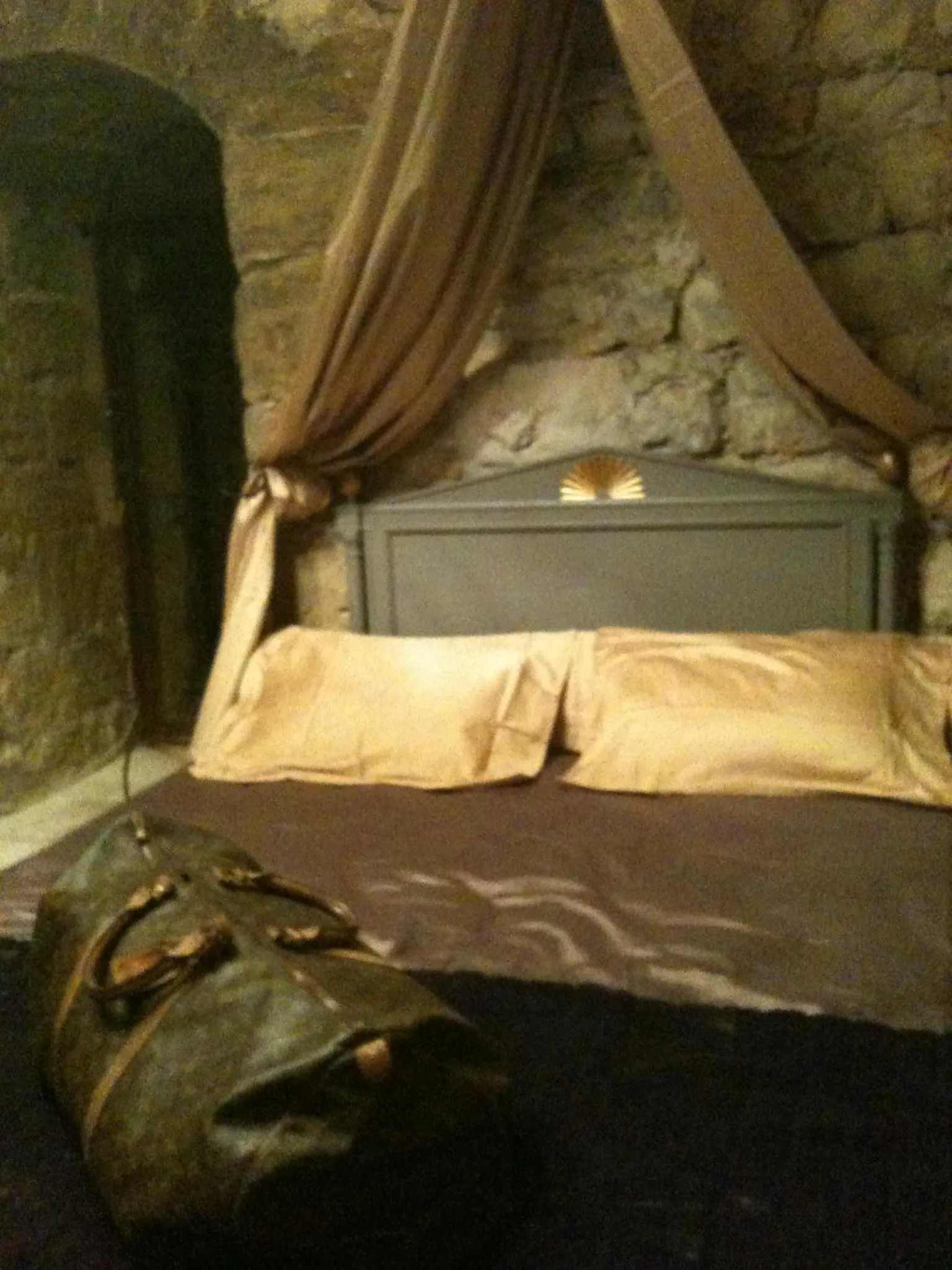 Decorative detail, Bed in Château de Vedène