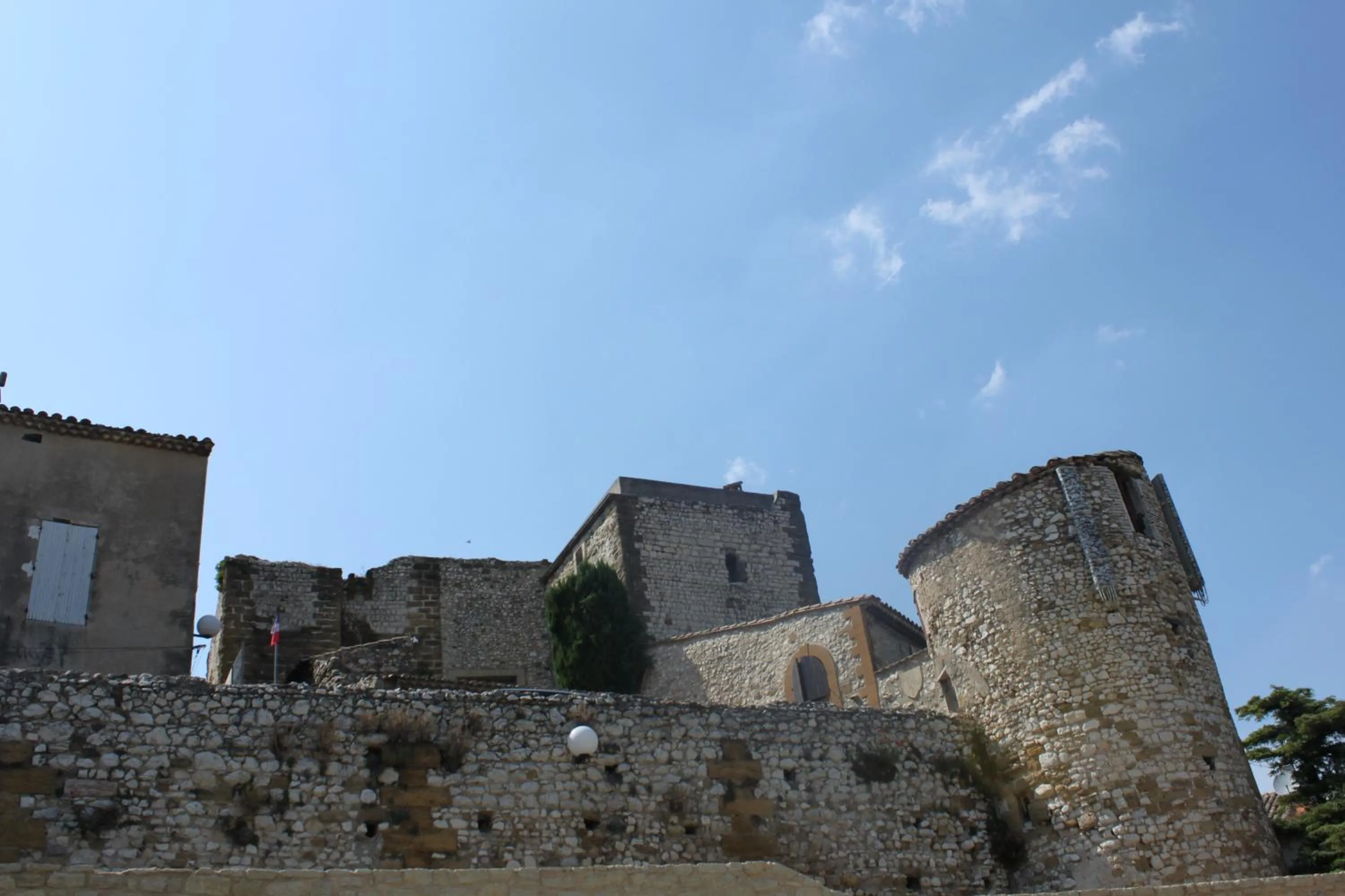 Bird's eye view in Château de Vedène