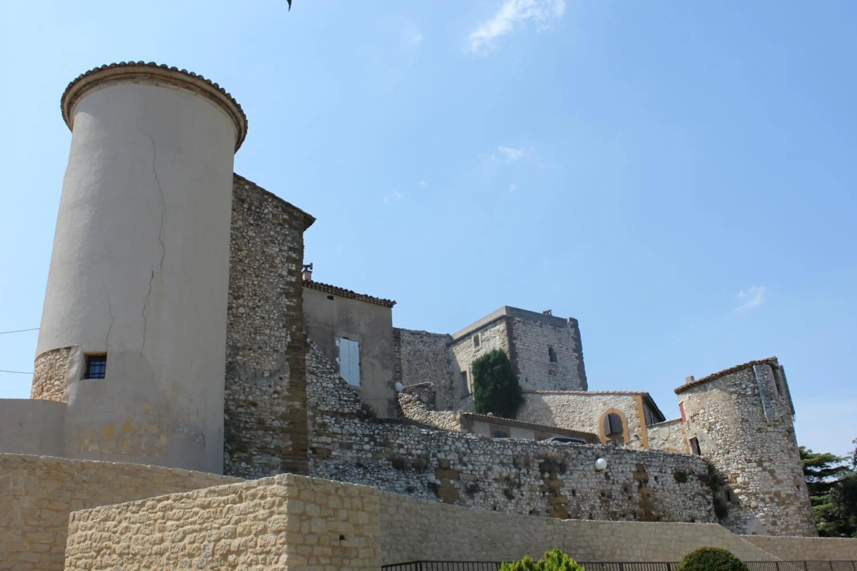 Bird's eye view in Château de Vedène
