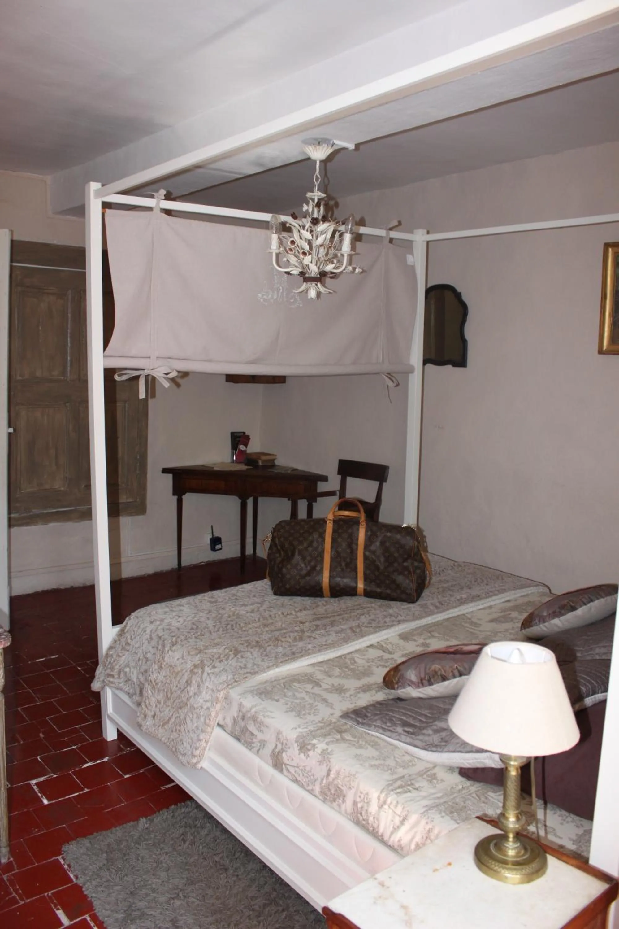 Decorative detail, Bed in Château de Vedène