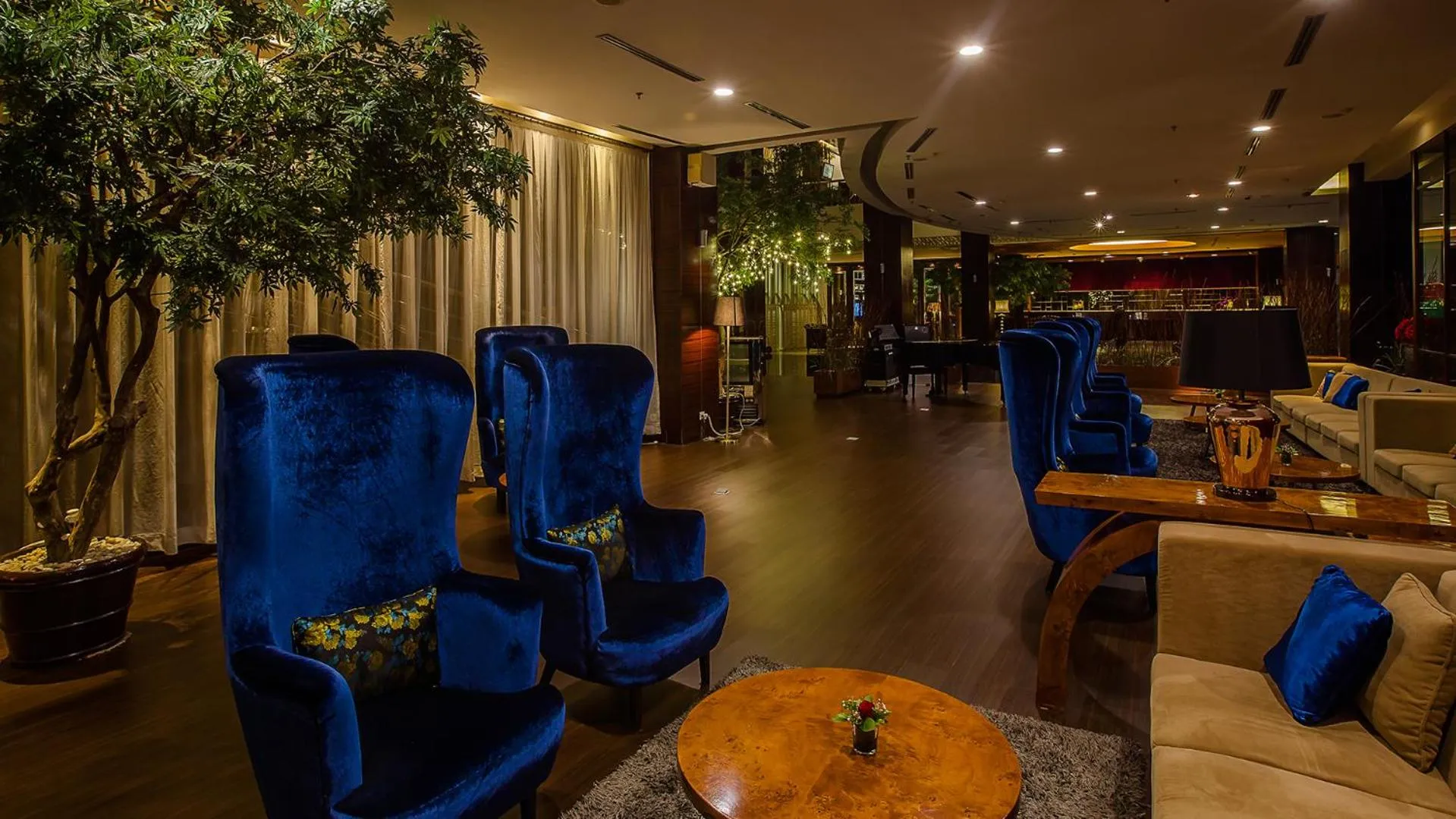 Seating area in The Arista Hotel Palembang