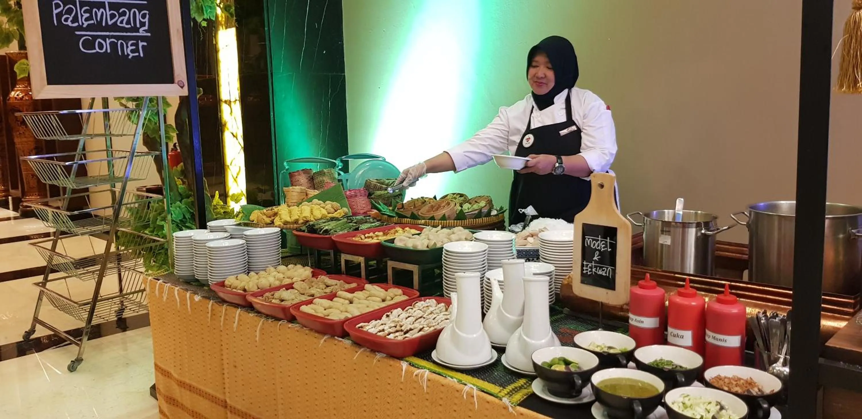 Buffet breakfast in The Arista Hotel Palembang