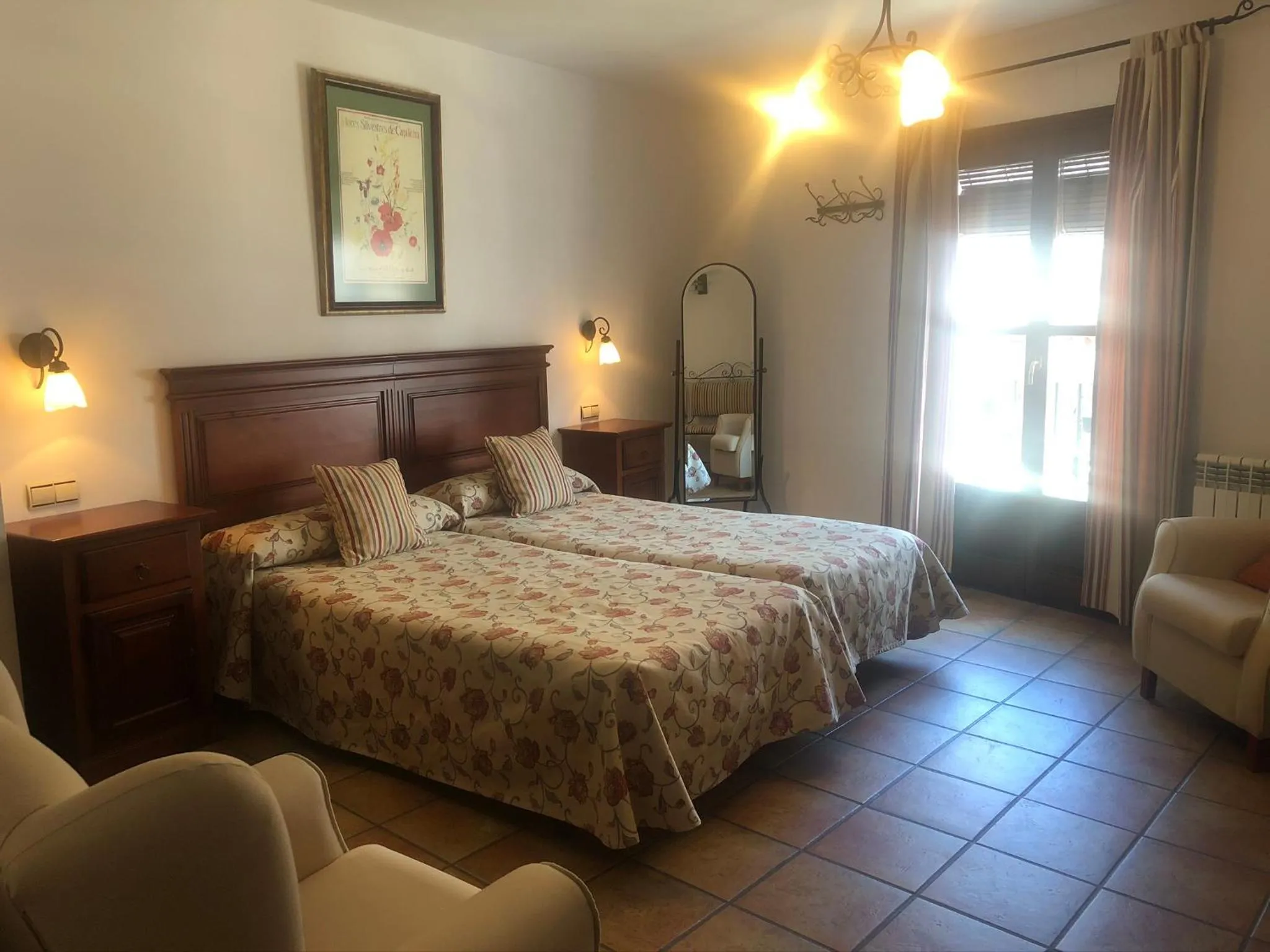 Bed in Hotel Rural Poqueira II