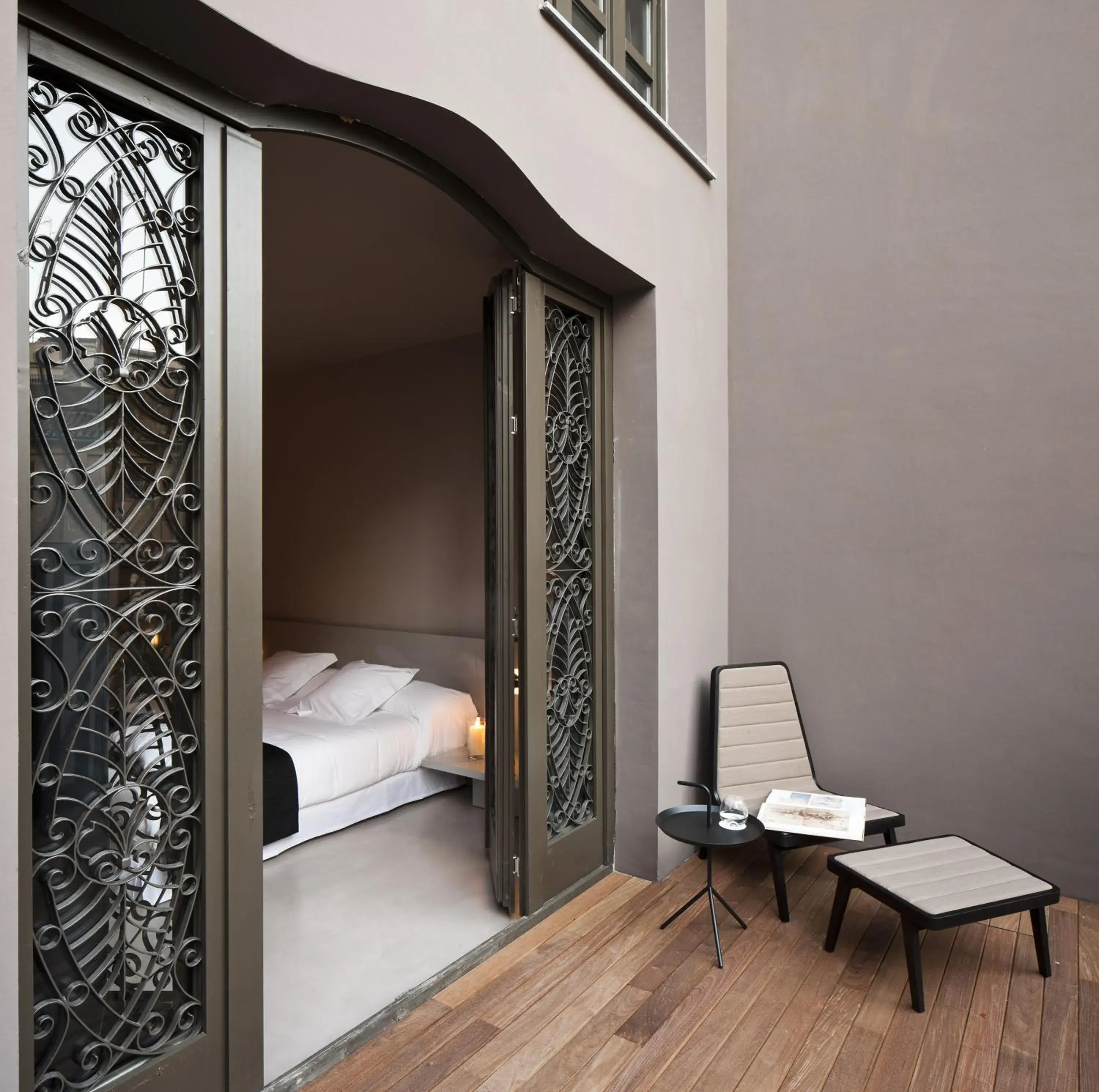 Balcony/Terrace, Bed in Caro Hotel Balcony/Terrace, Bed in Caro Hotel