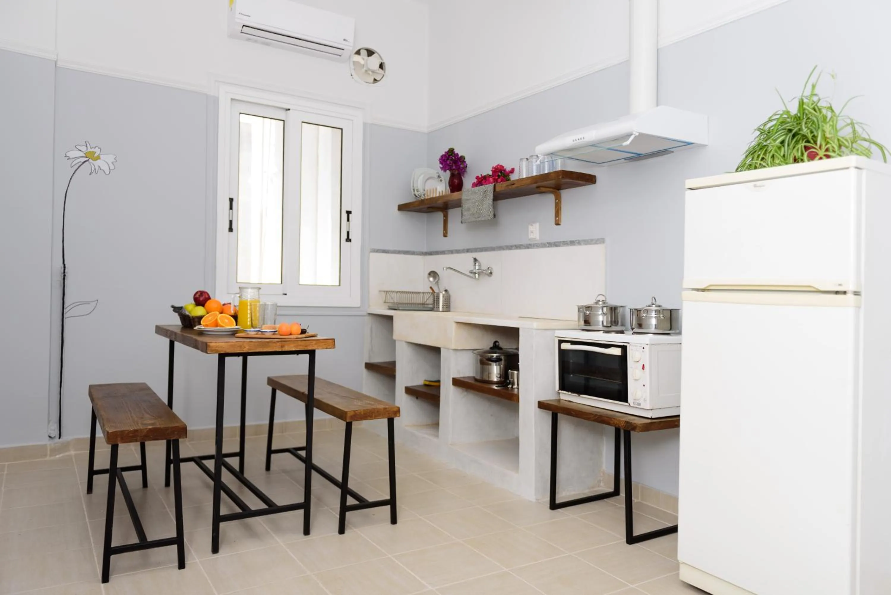 Kitchen or kitchenette in Kalamata Art Rooms