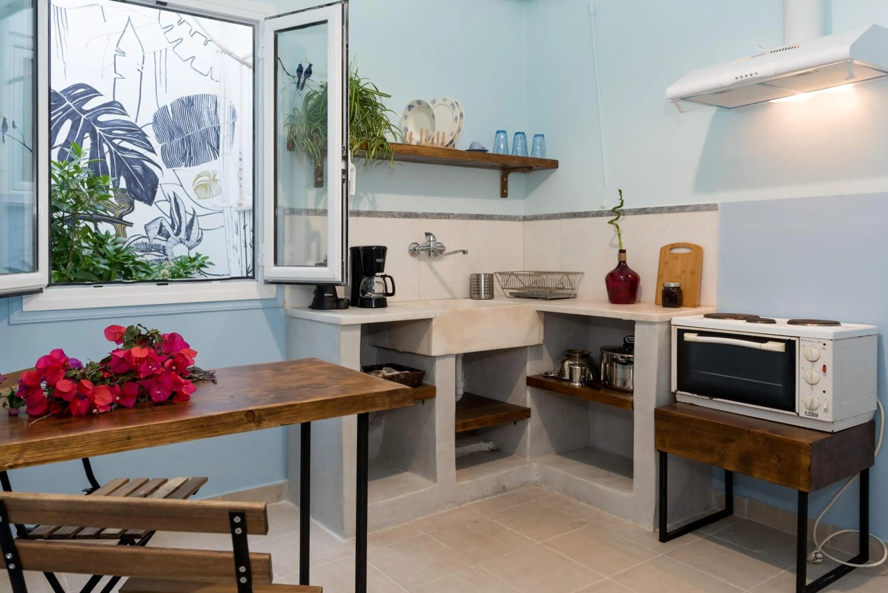Kitchen or kitchenette in Kalamata Art Rooms