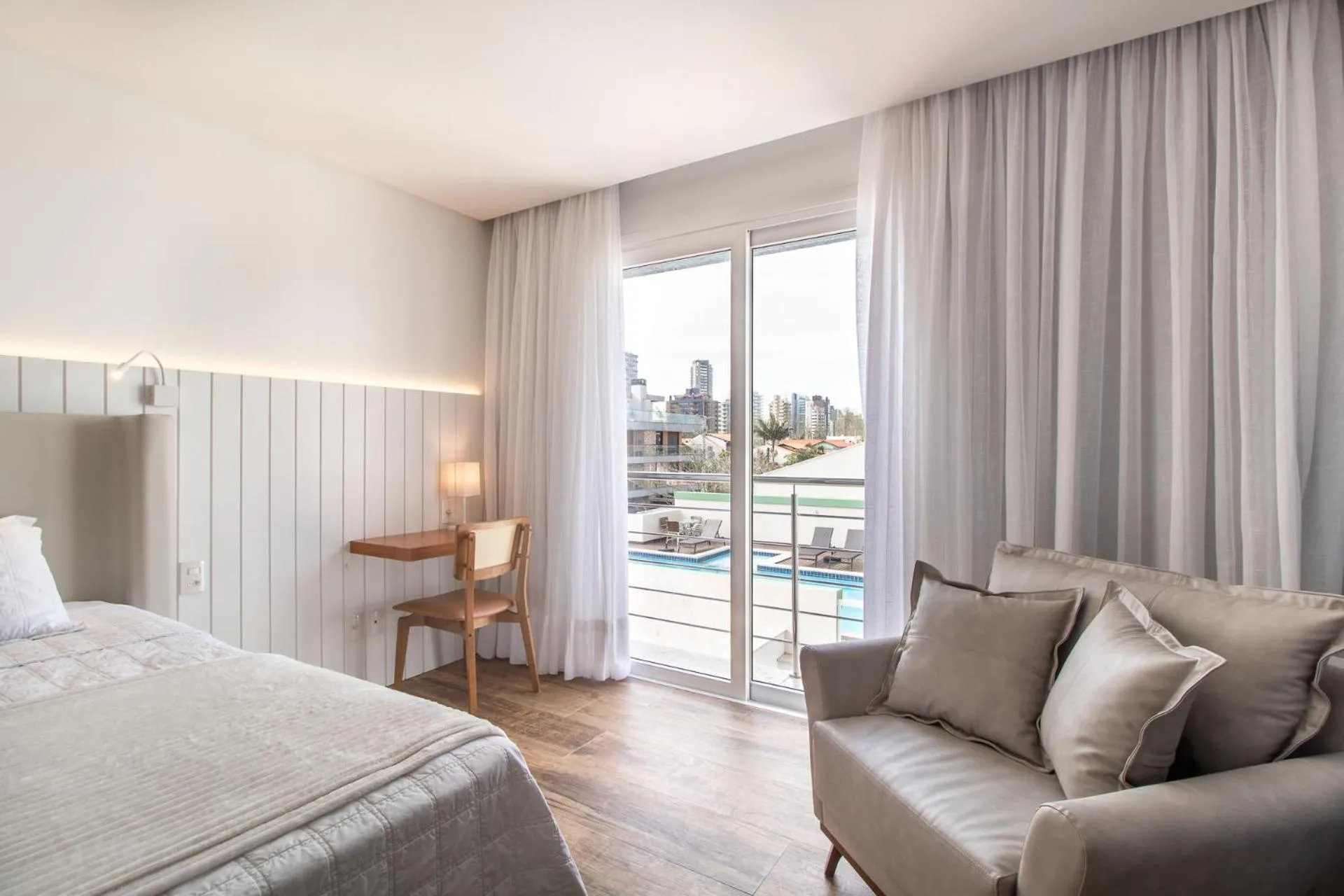 Bed in Pousada La Barca