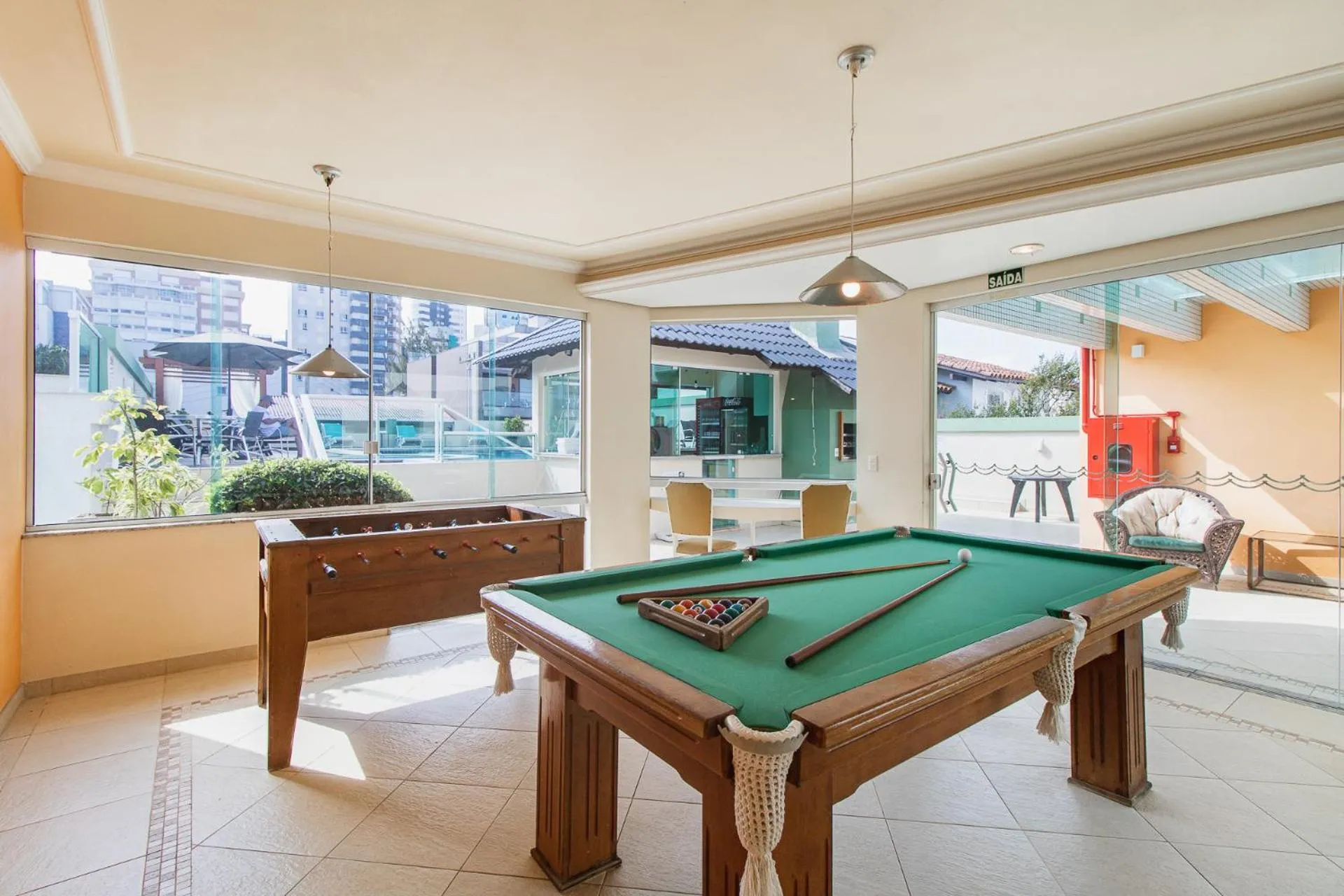 Billiard in Pousada La Barca
