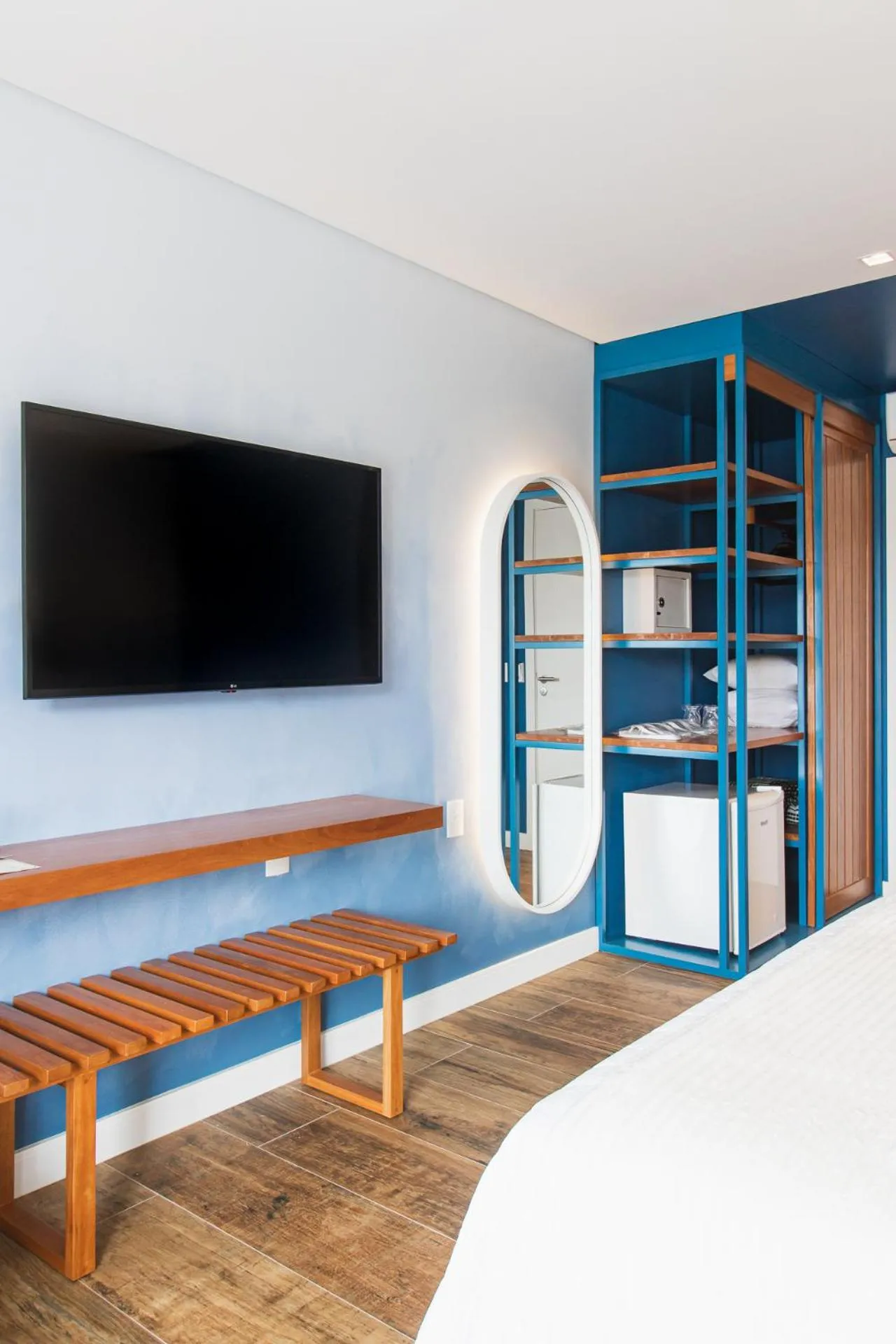 Bed in Pousada La Barca