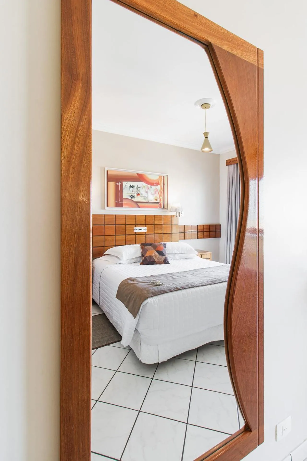 Bed in Pousada La Barca