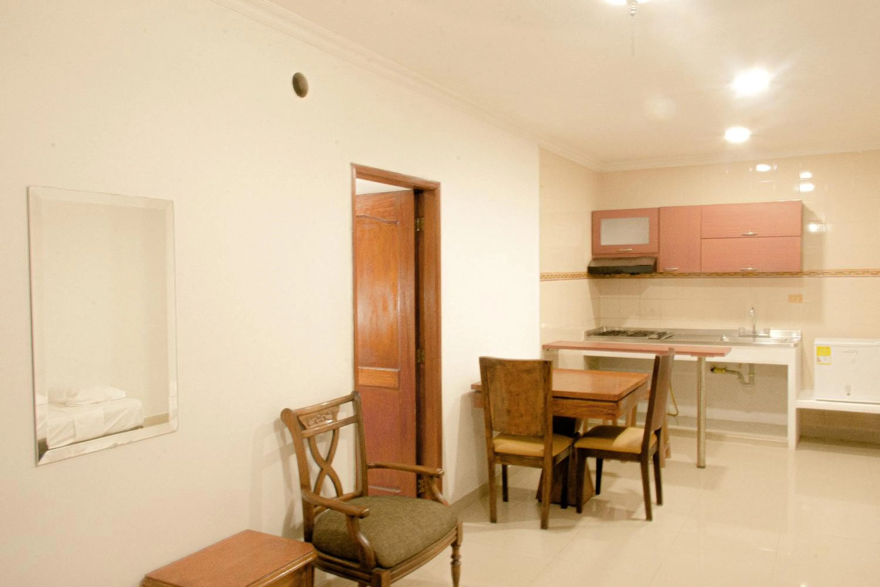 Kitchen or kitchenette in Hotel Yivinaca