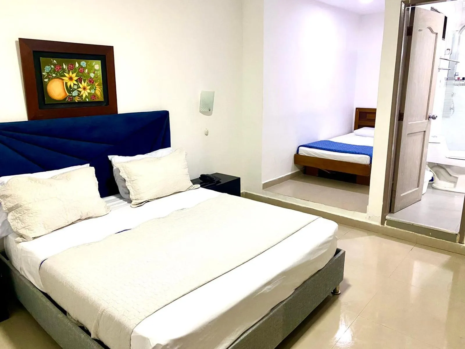 Bed in Hotel Yivinaca