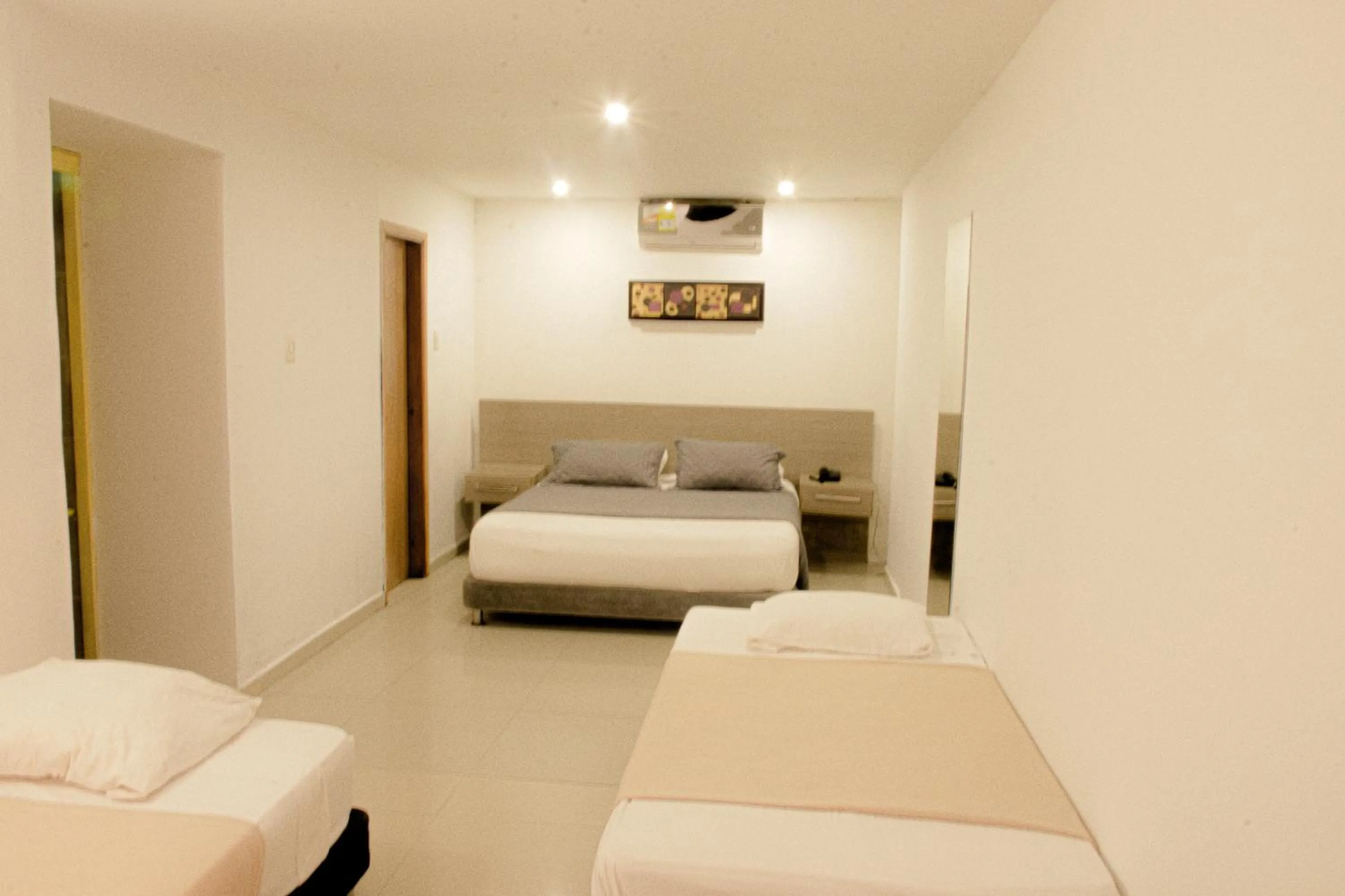 Bed in Hotel Yivinaca