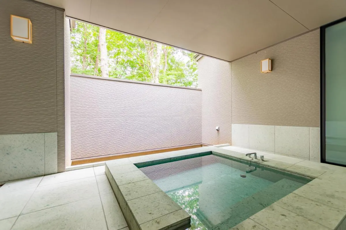 Bathroom, Swimming Pool in Nasu Highland Park Official Hotel Towa Pure Cottages