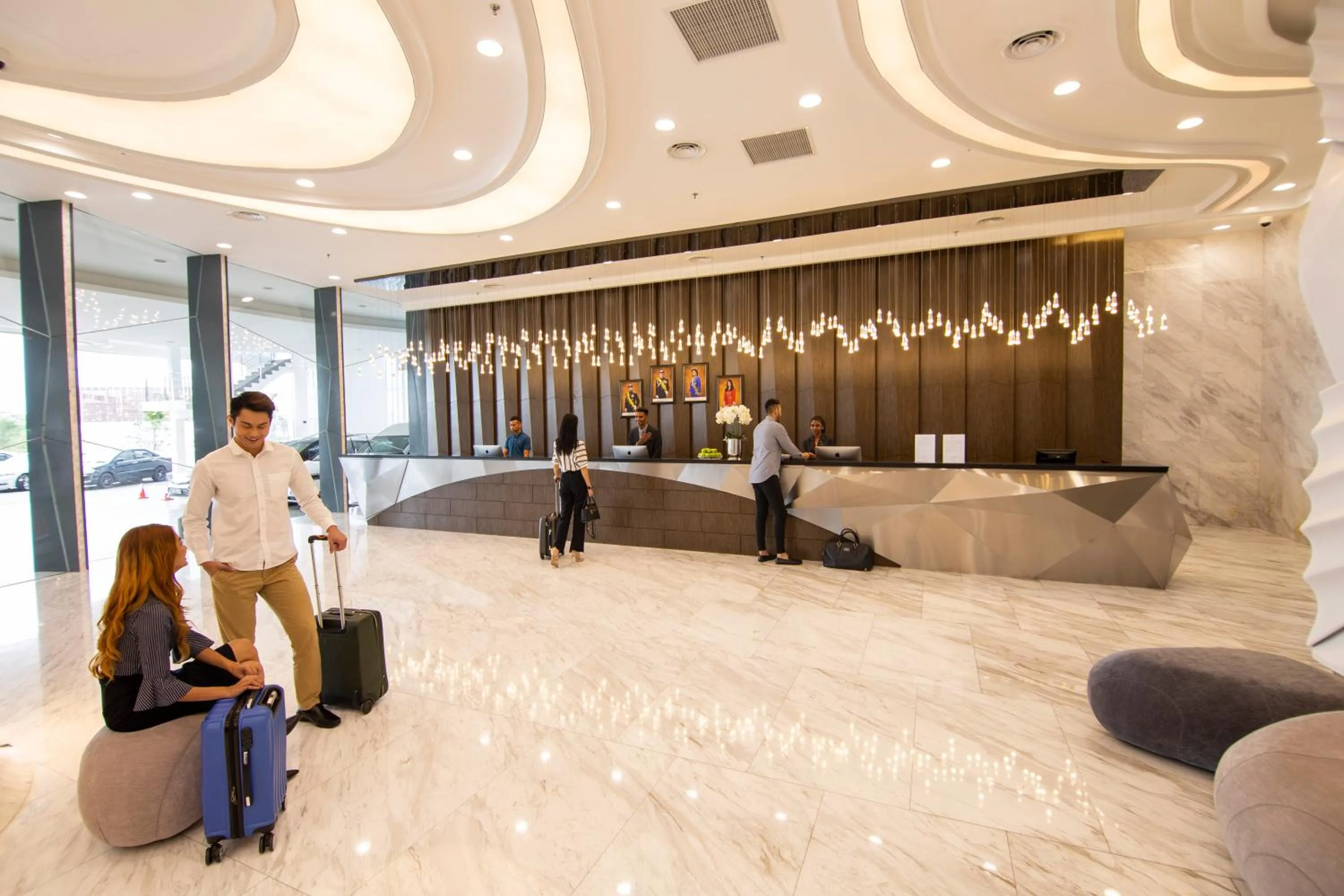 People in Fraser Place Puteri Harbour