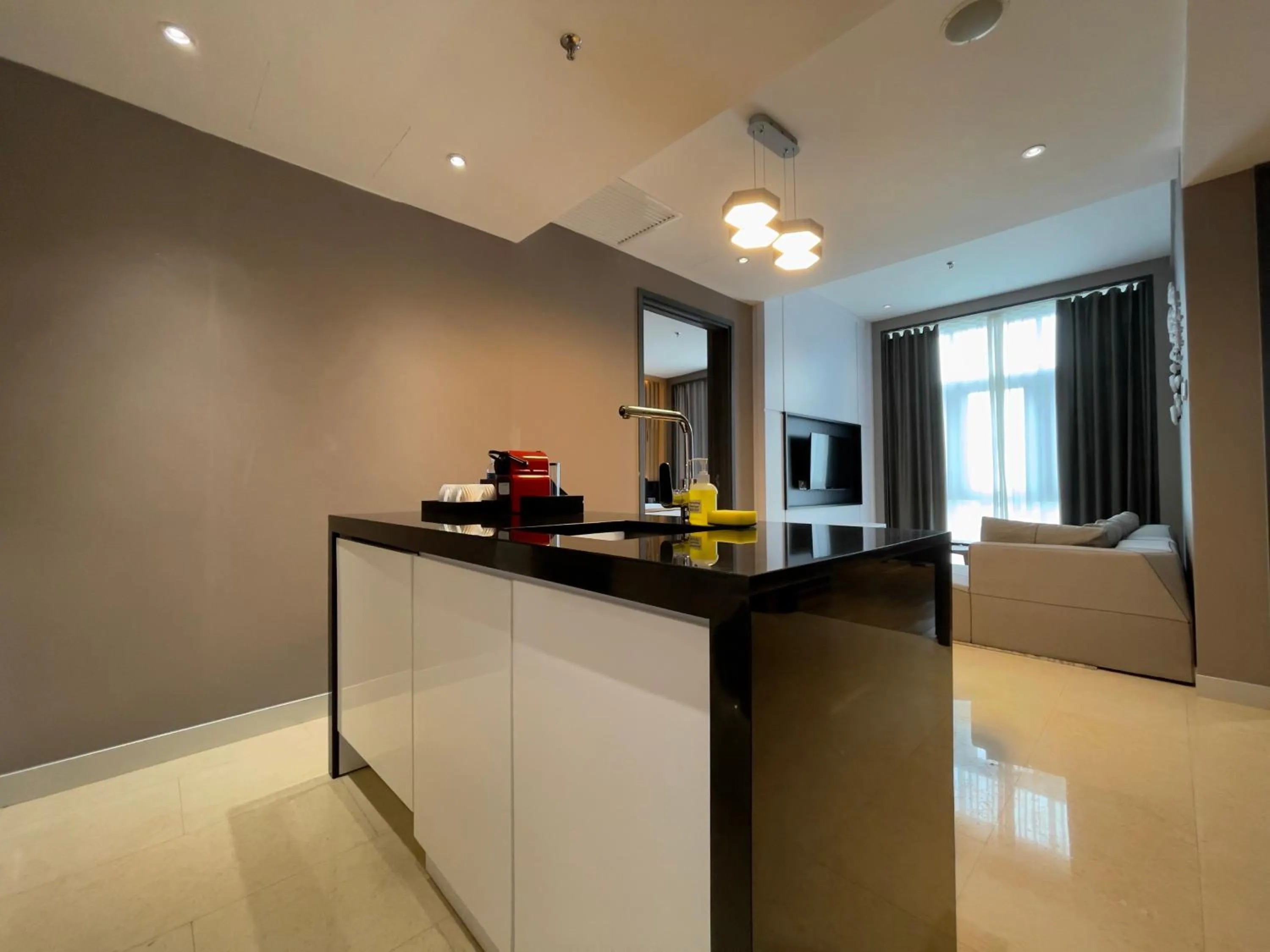 Kitchen or kitchenette in Fraser Place Puteri Harbour