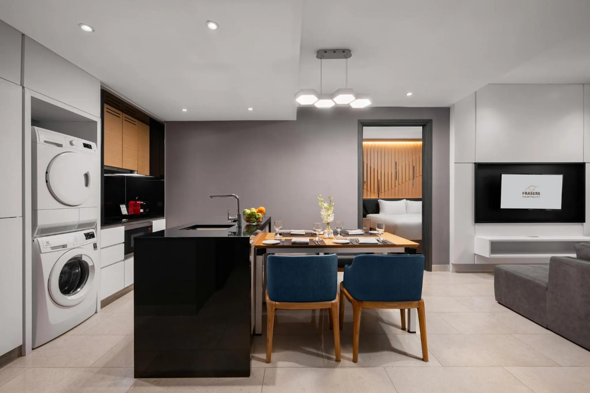 Kitchen or kitchenette in Fraser Place Puteri Harbour