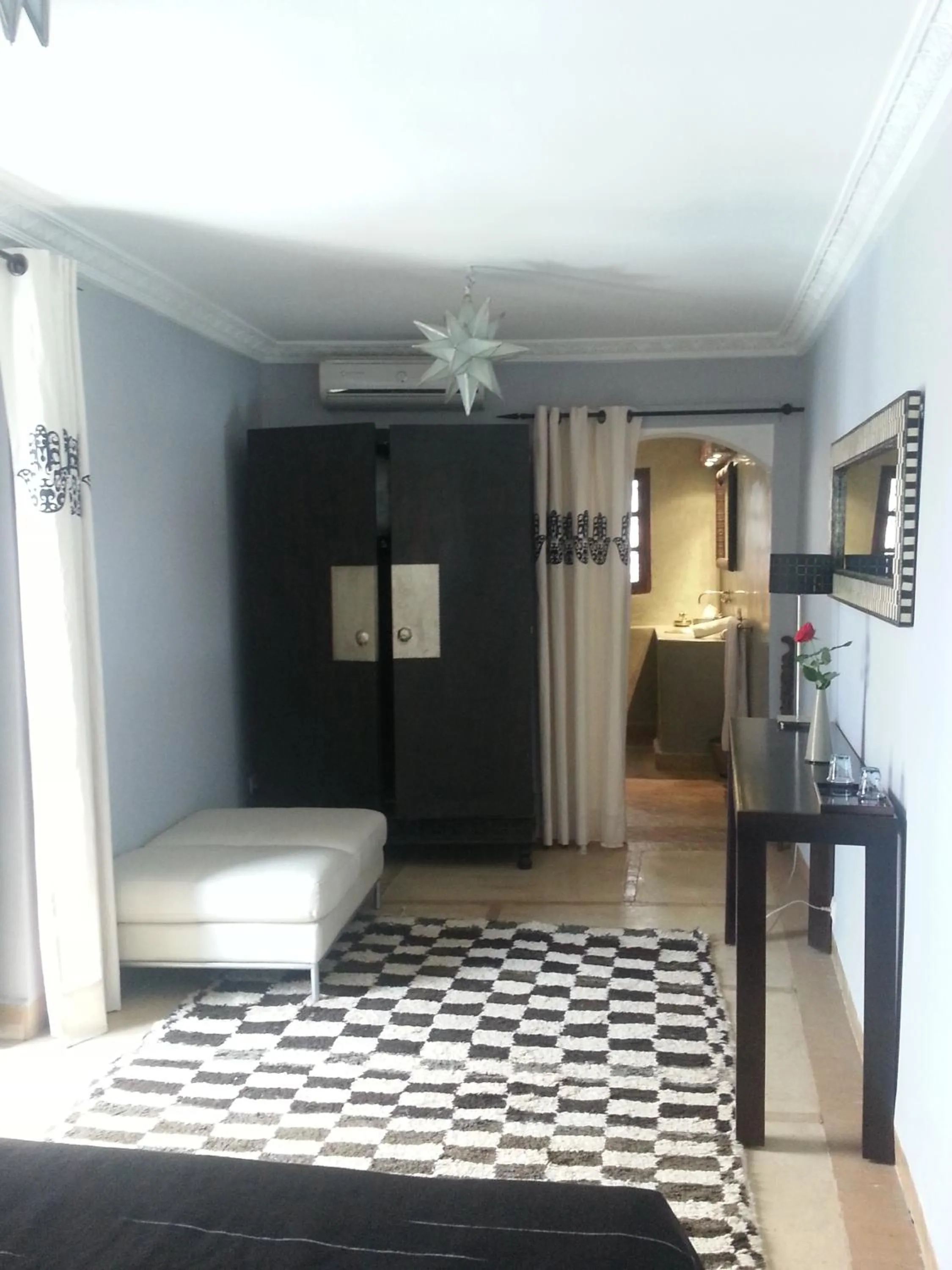 Seating area, Bed in Riad AZZA