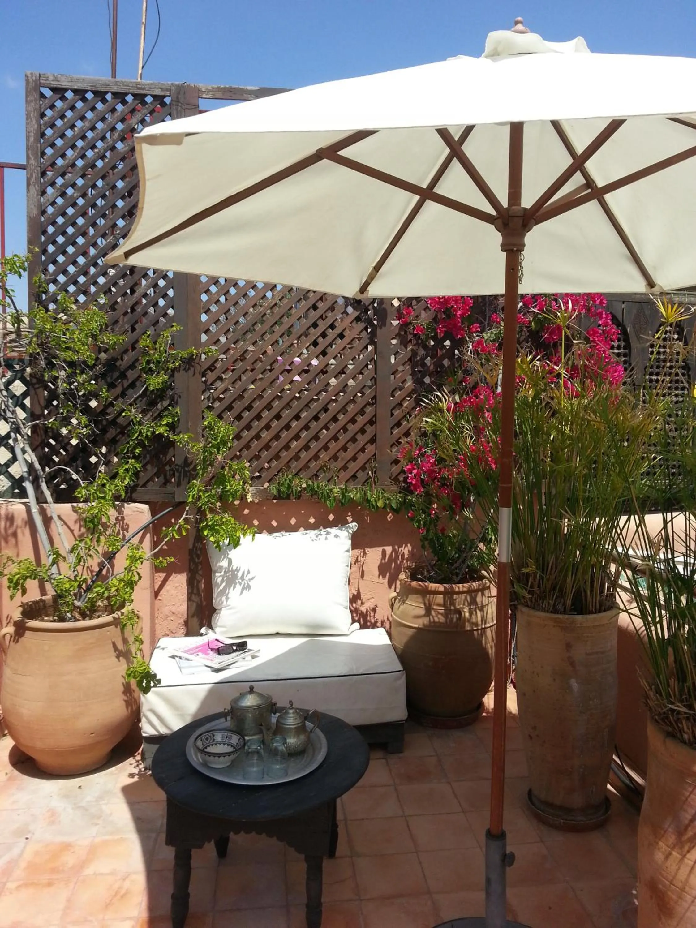 Balcony/Terrace in Riad AZZA