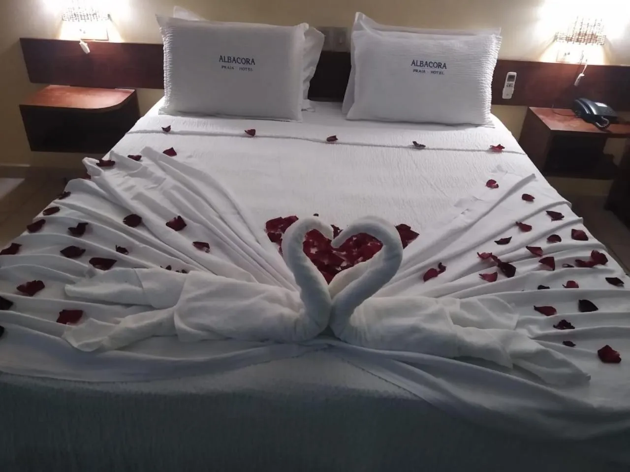 Bed in Albacora Praia Hotel