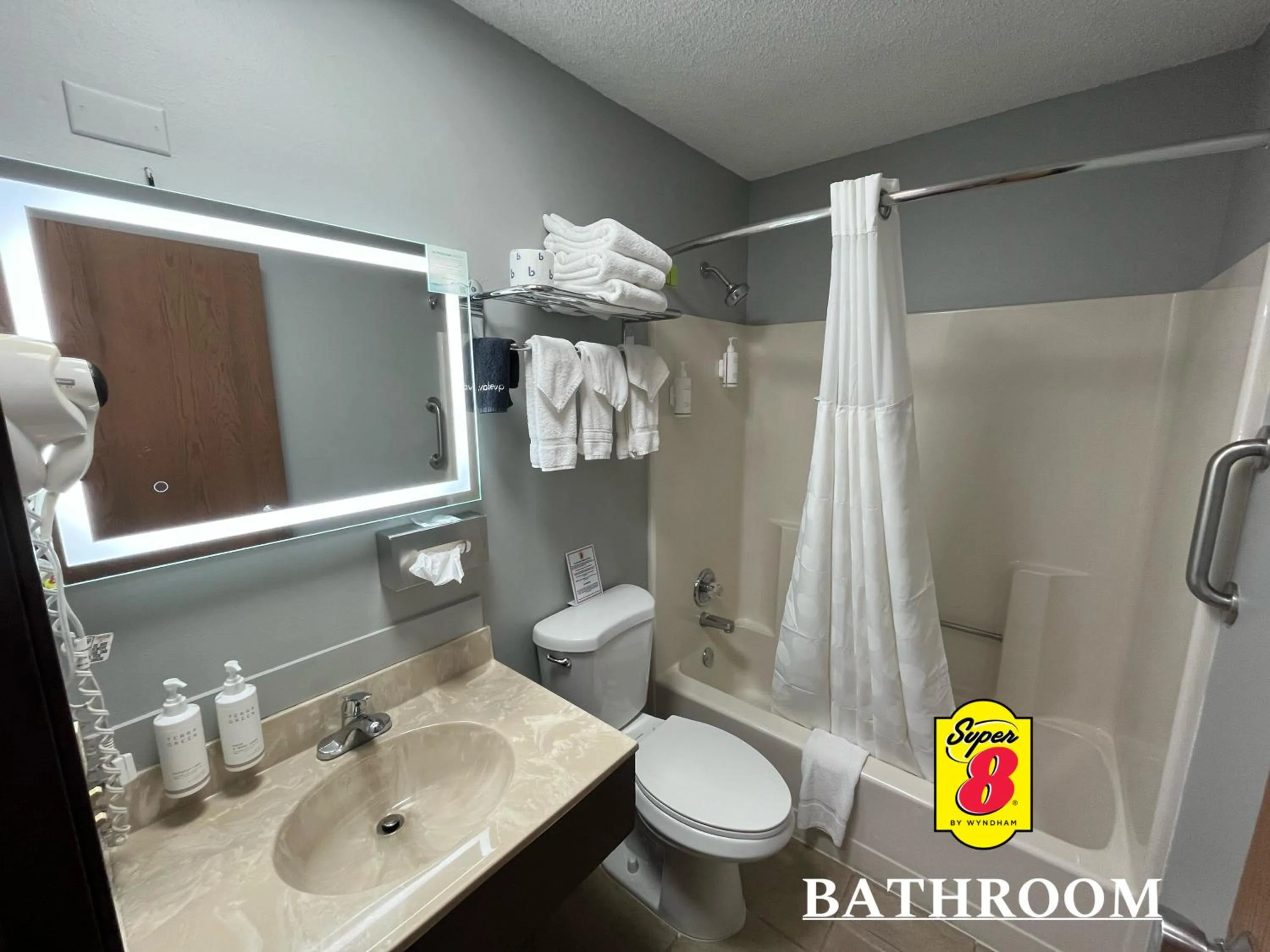 Shower in Super 8 by Wyndham Emporia