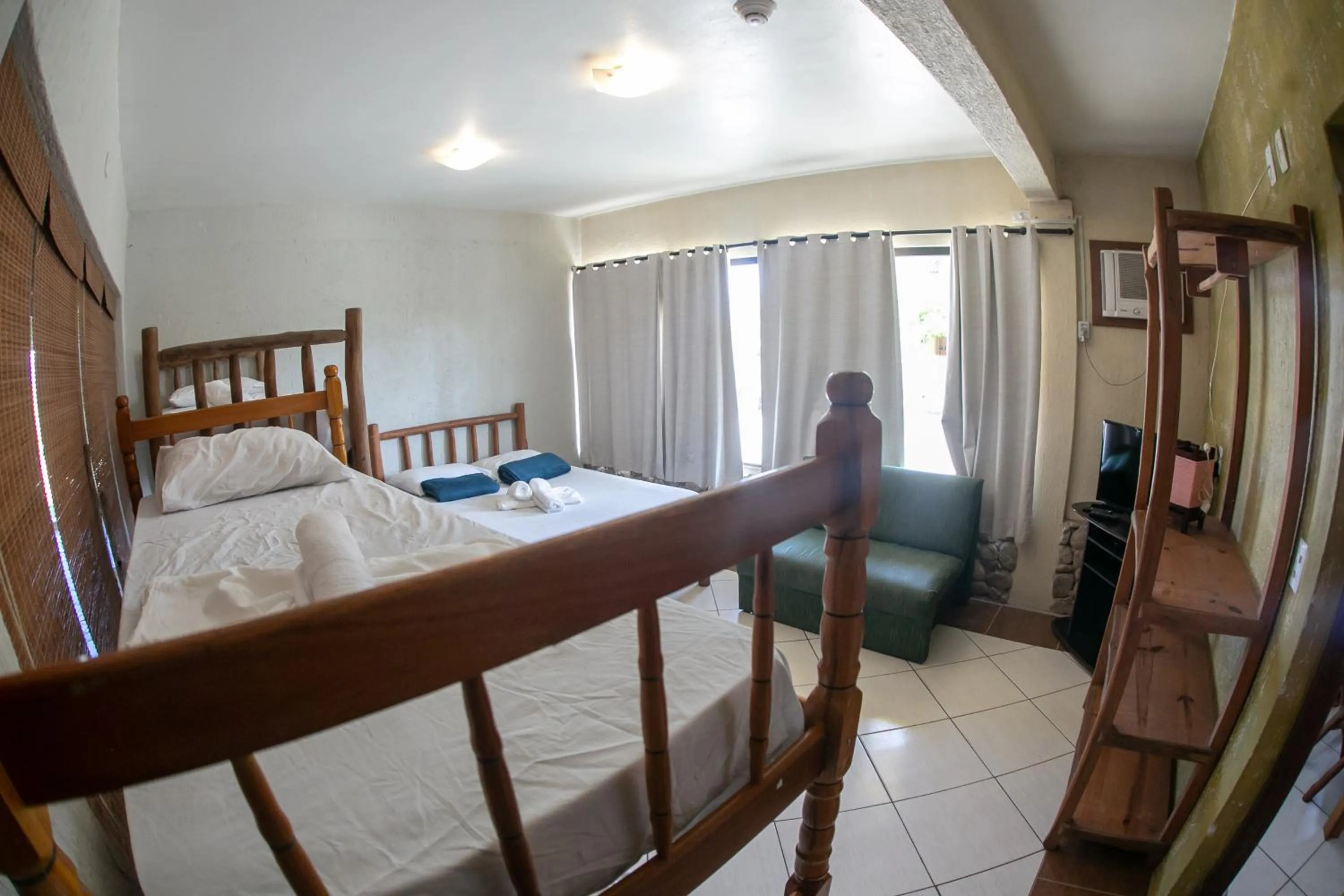 Bed in Pousada Pé na Areia