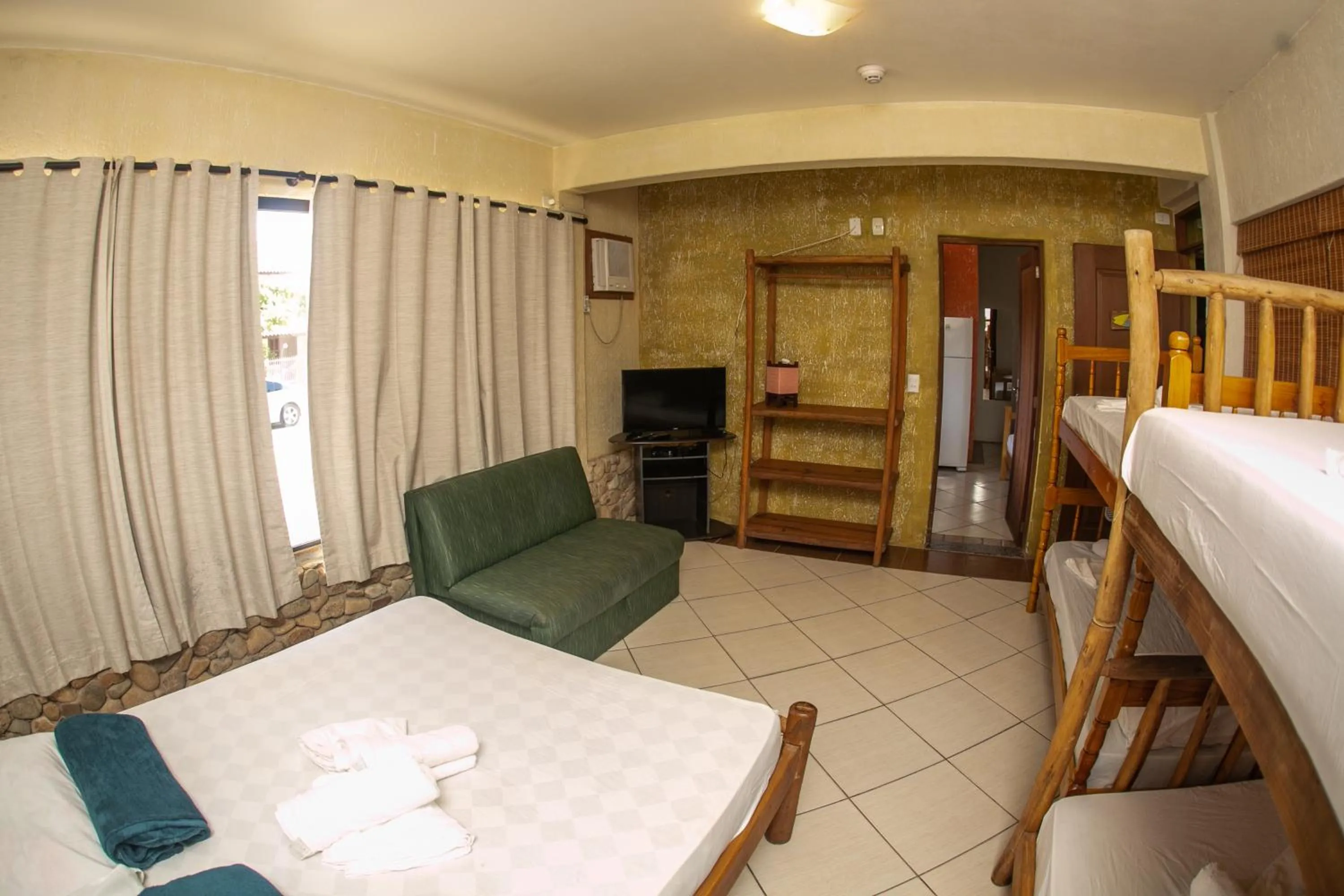 Bed in Pousada Pé na Areia