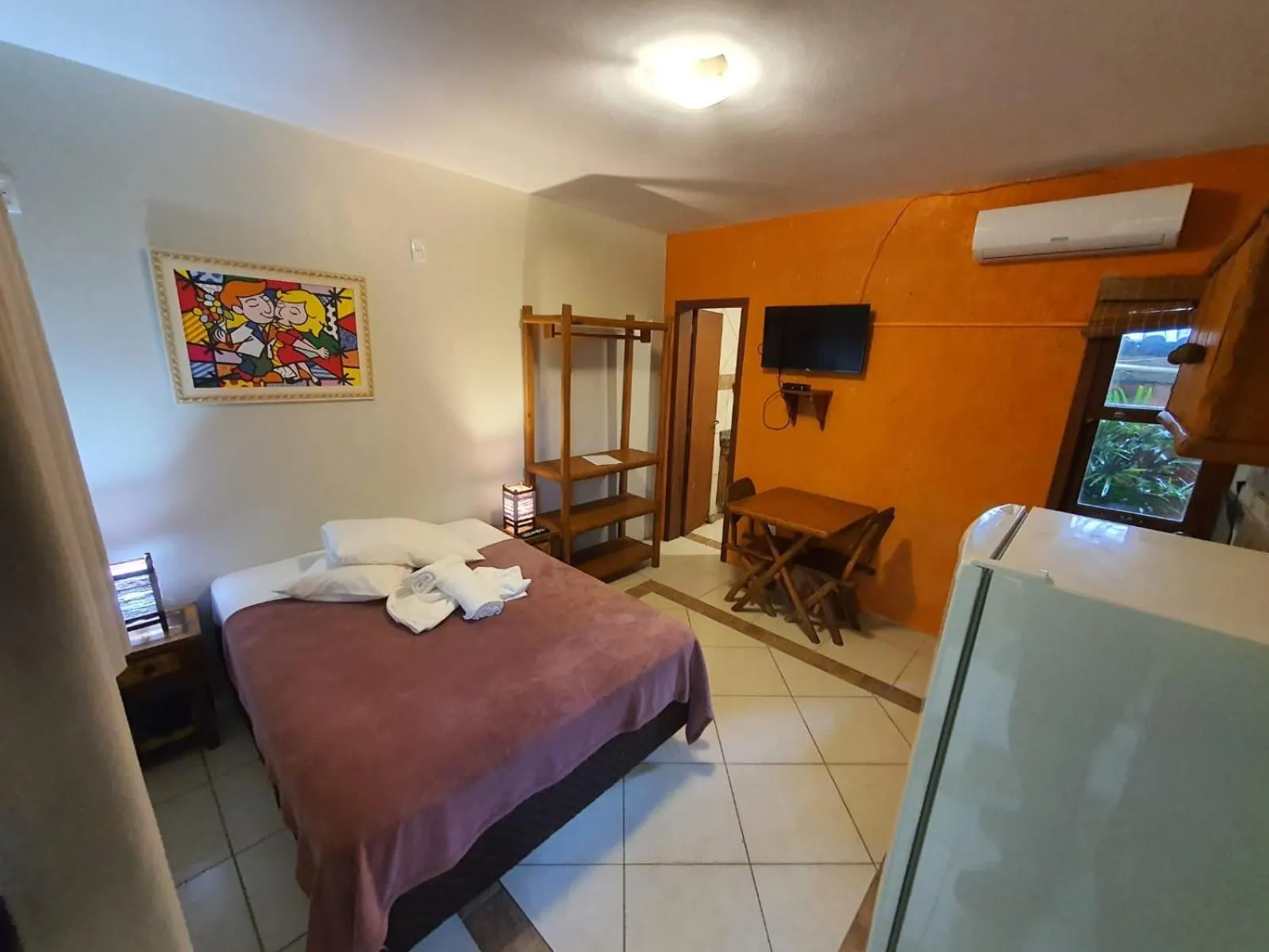 Bed in Pousada Pé na Areia