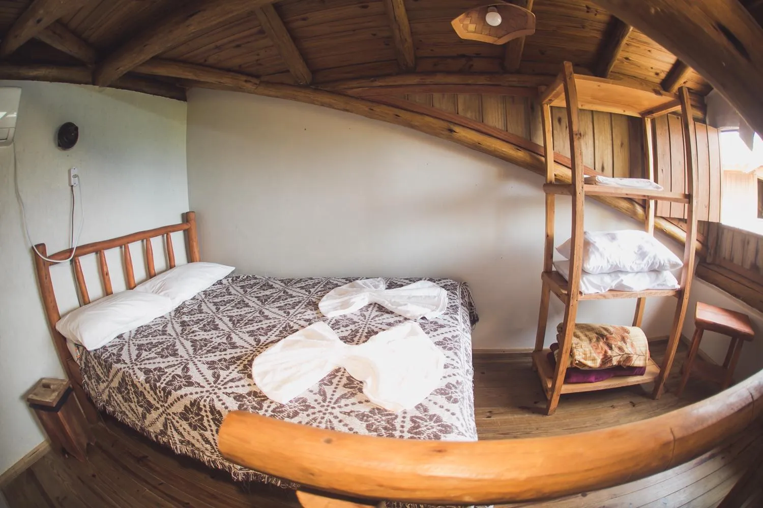 Bed in Pousada Pé na Areia