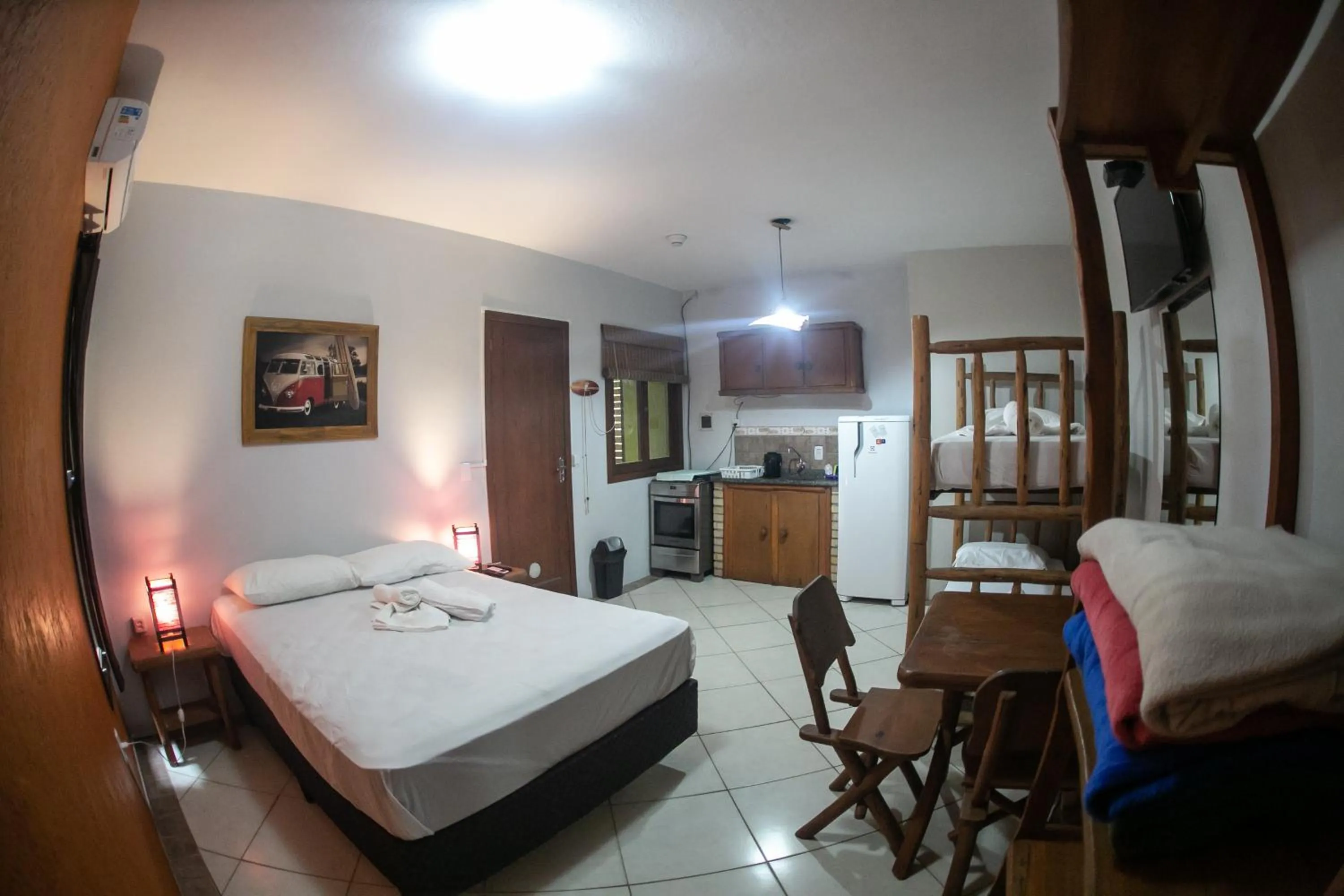 Bed in Pousada Pé na Areia