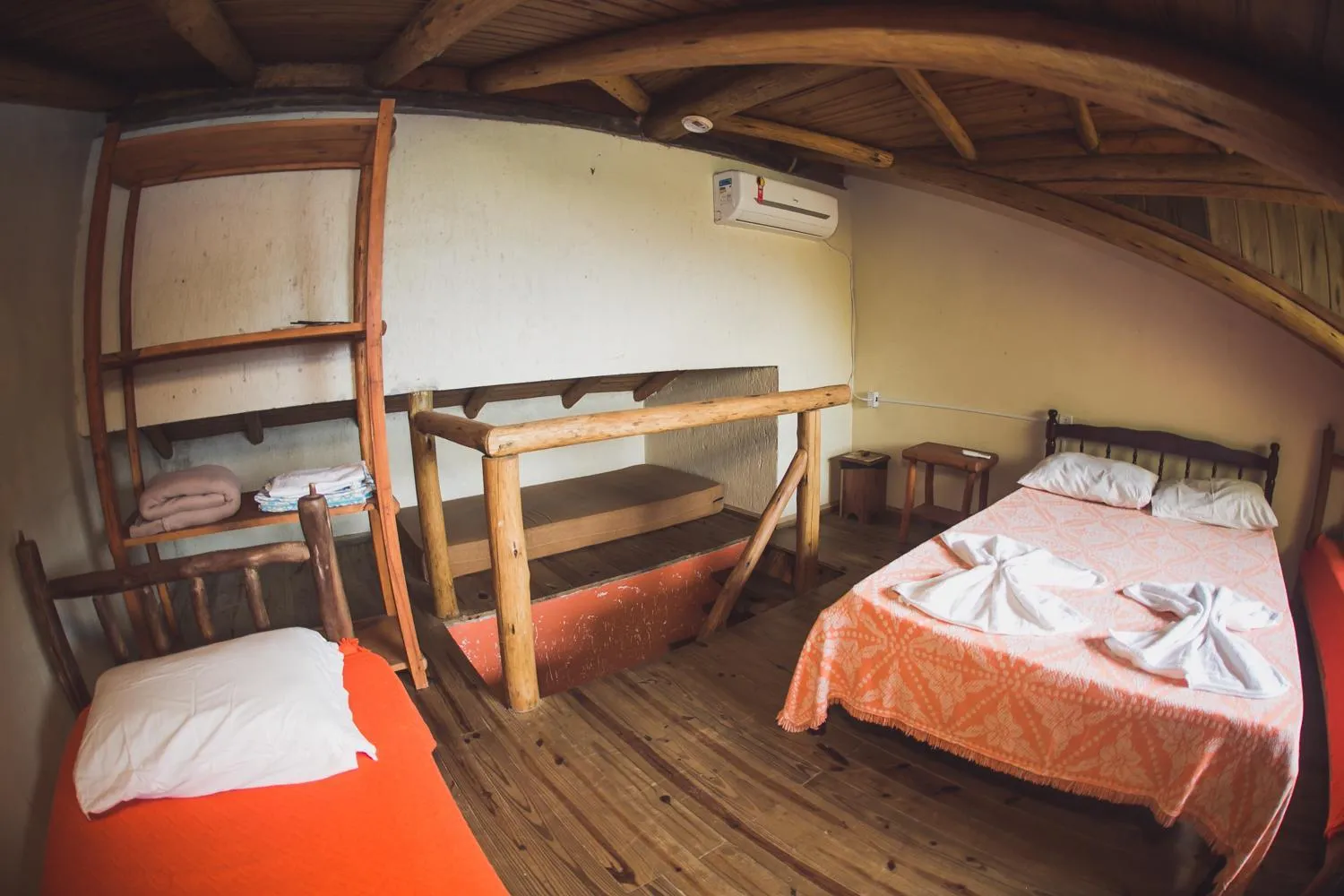 Bed in Pousada Pé na Areia