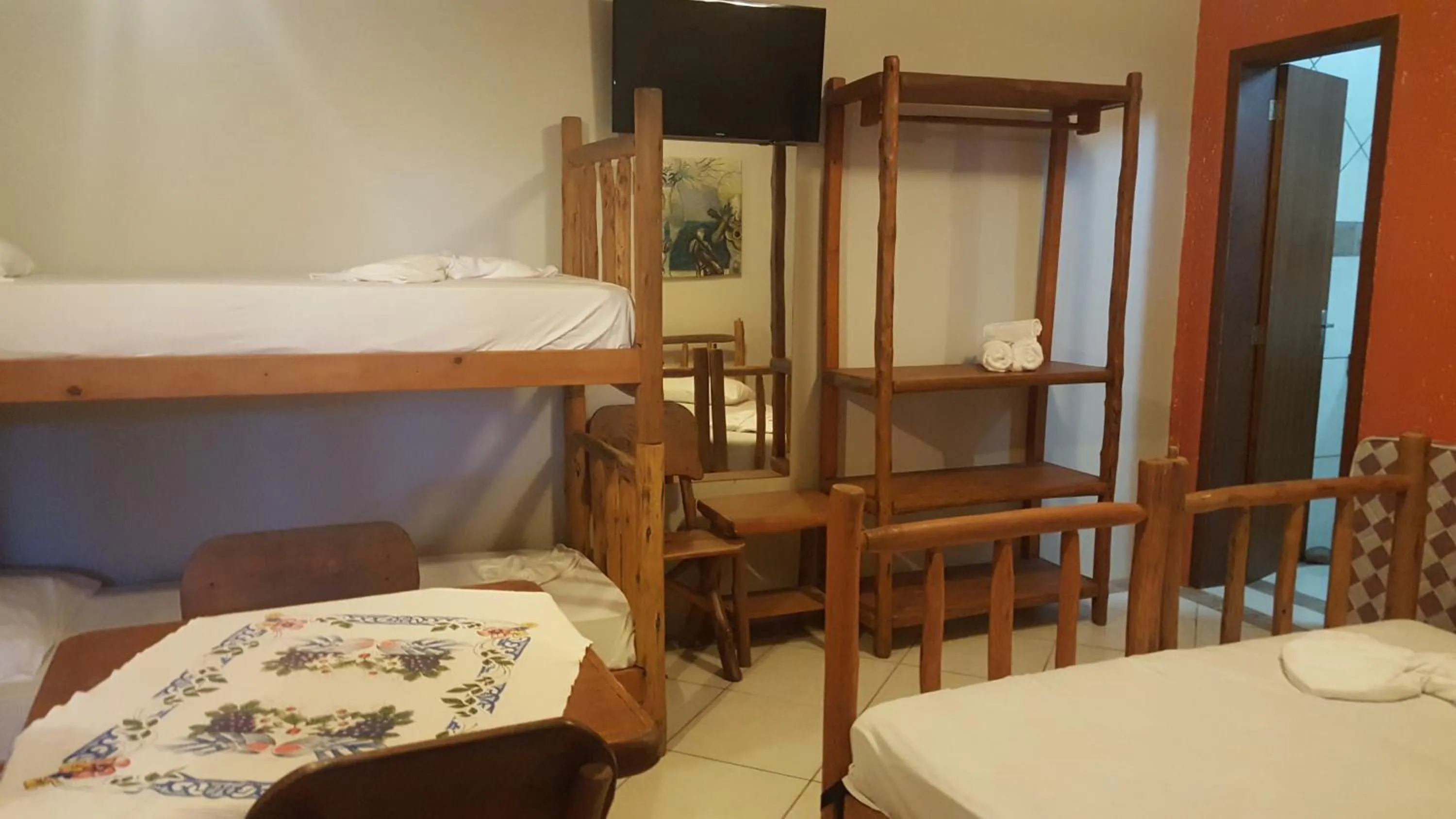 Bedroom, Bed in Pousada Pé na Areia