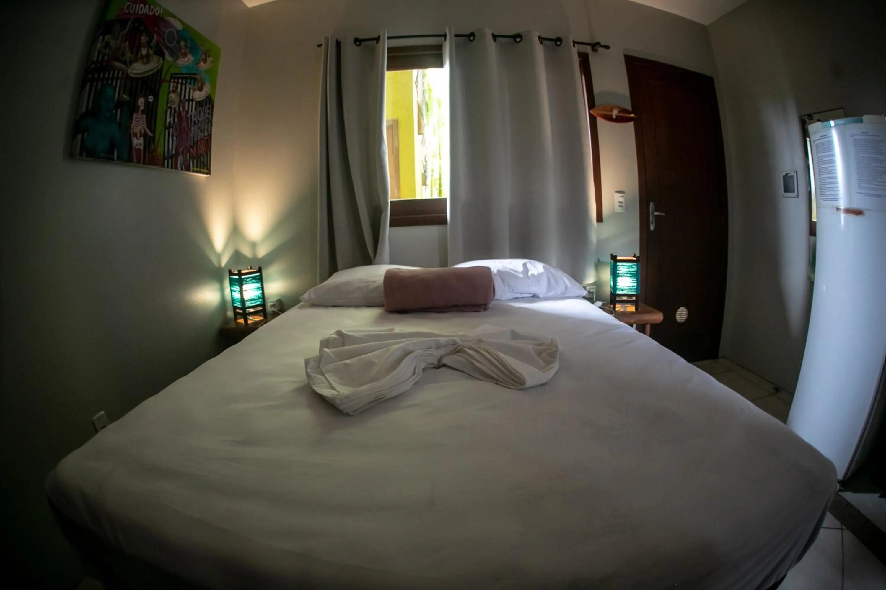 Bed in Pousada Pé na Areia