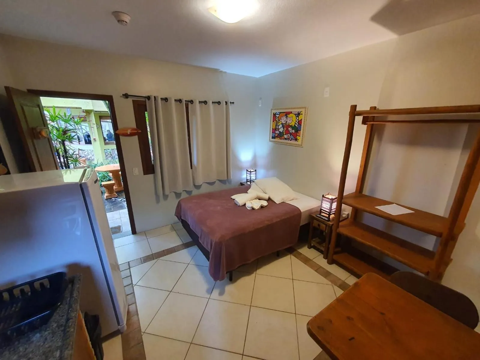 Bed in Pousada Pé na Areia