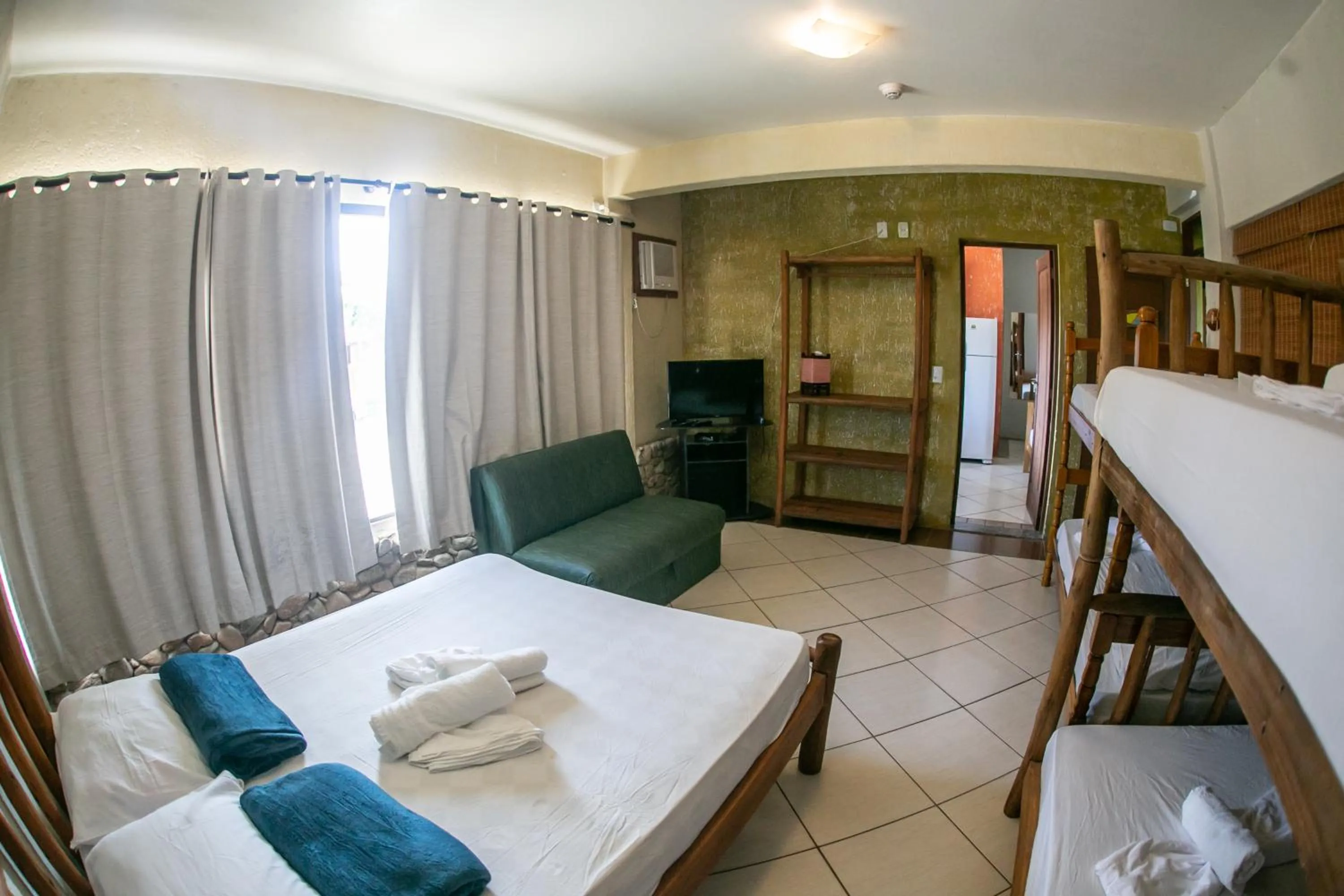 Bed in Pousada Pé na Areia