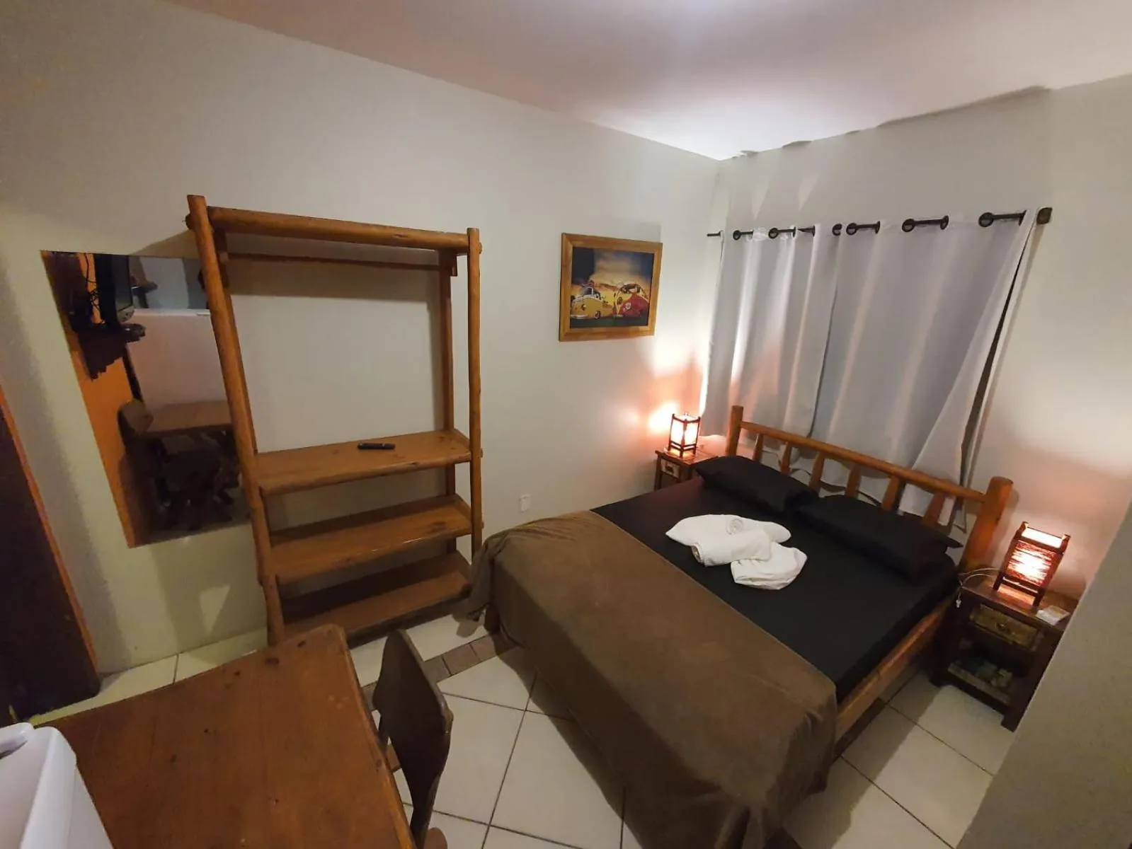 Bed in Pousada Pé na Areia