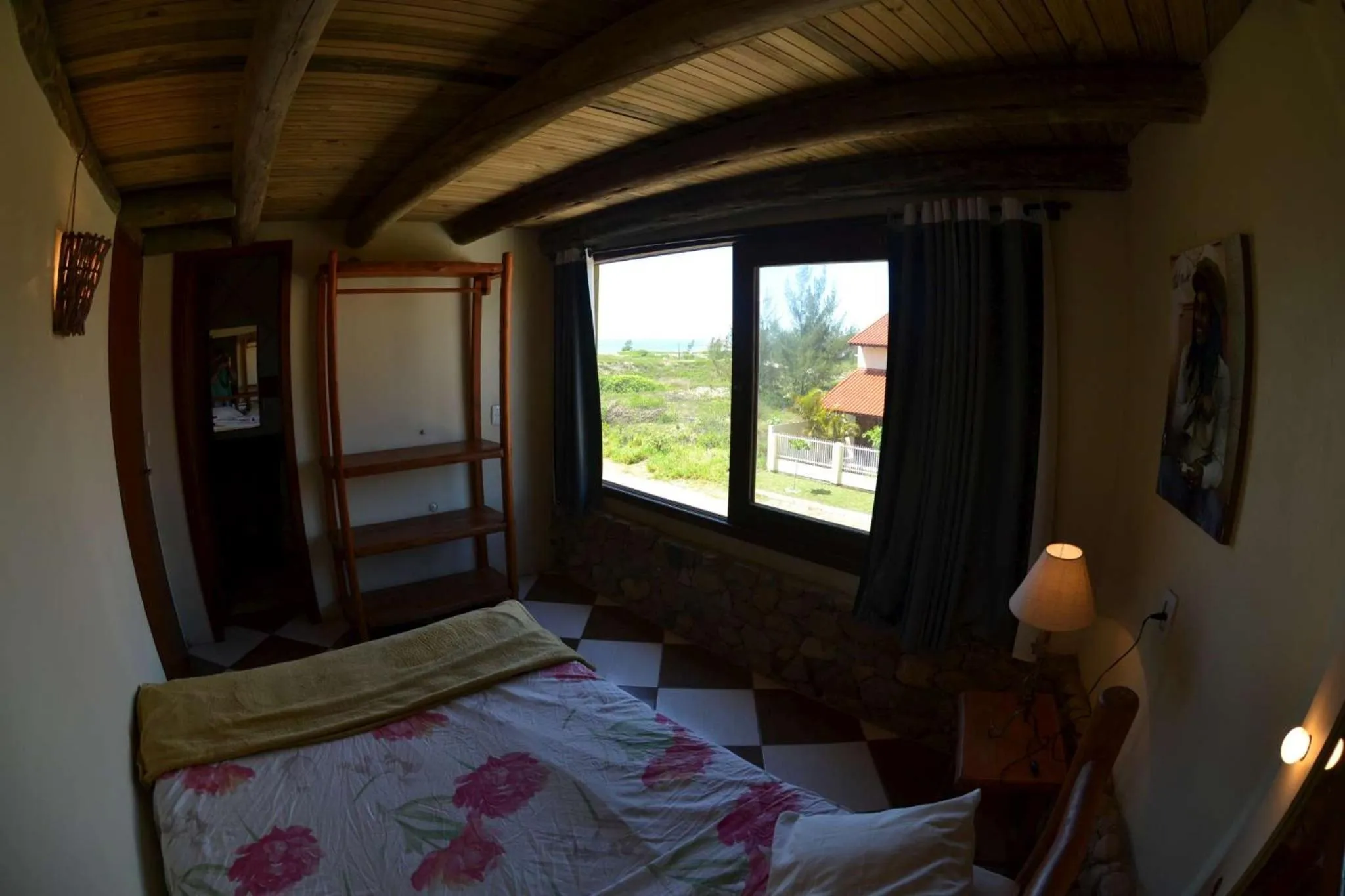 Landmark view, Bed in Pousada Pé na Areia
