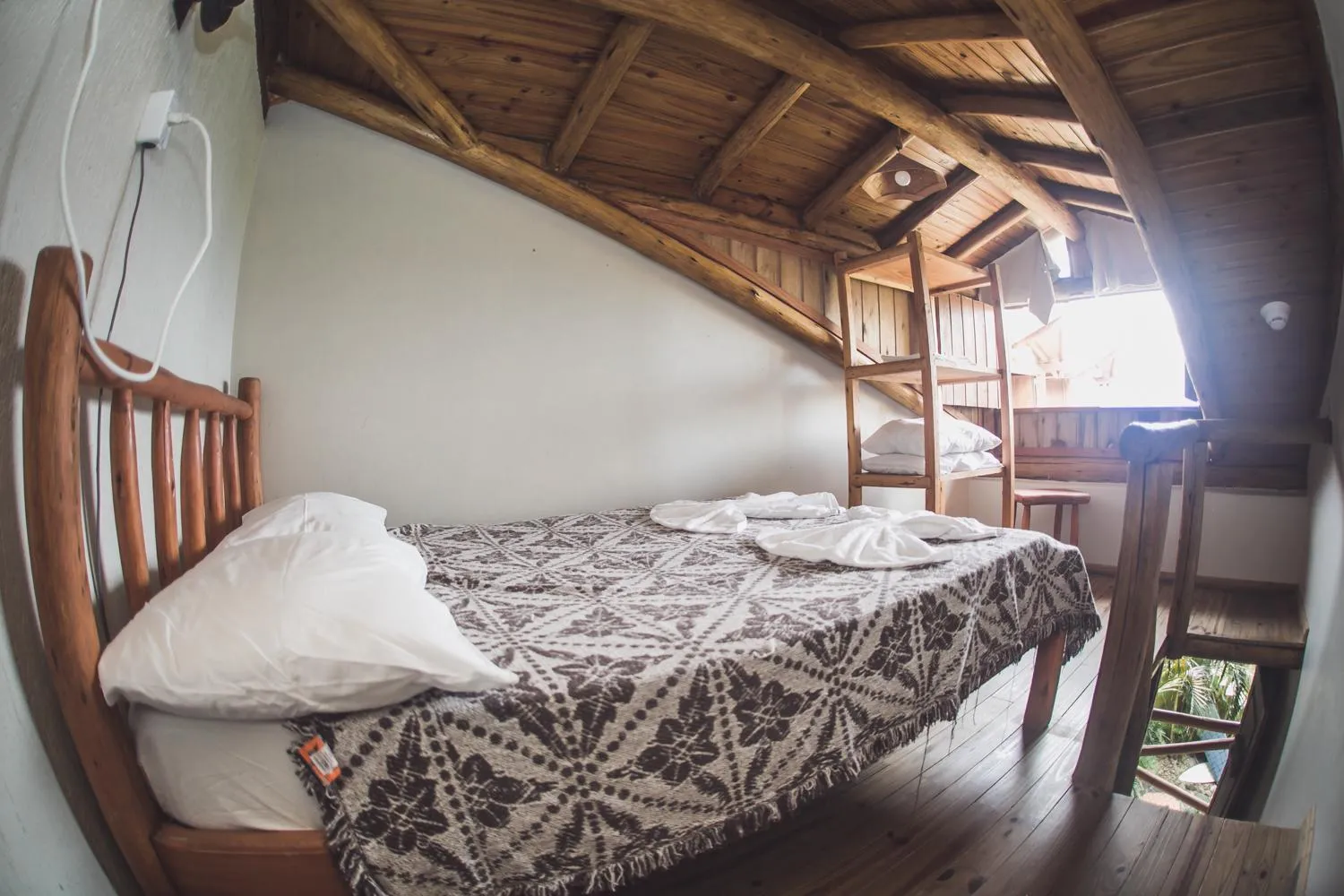 Bed in Pousada Pé na Areia