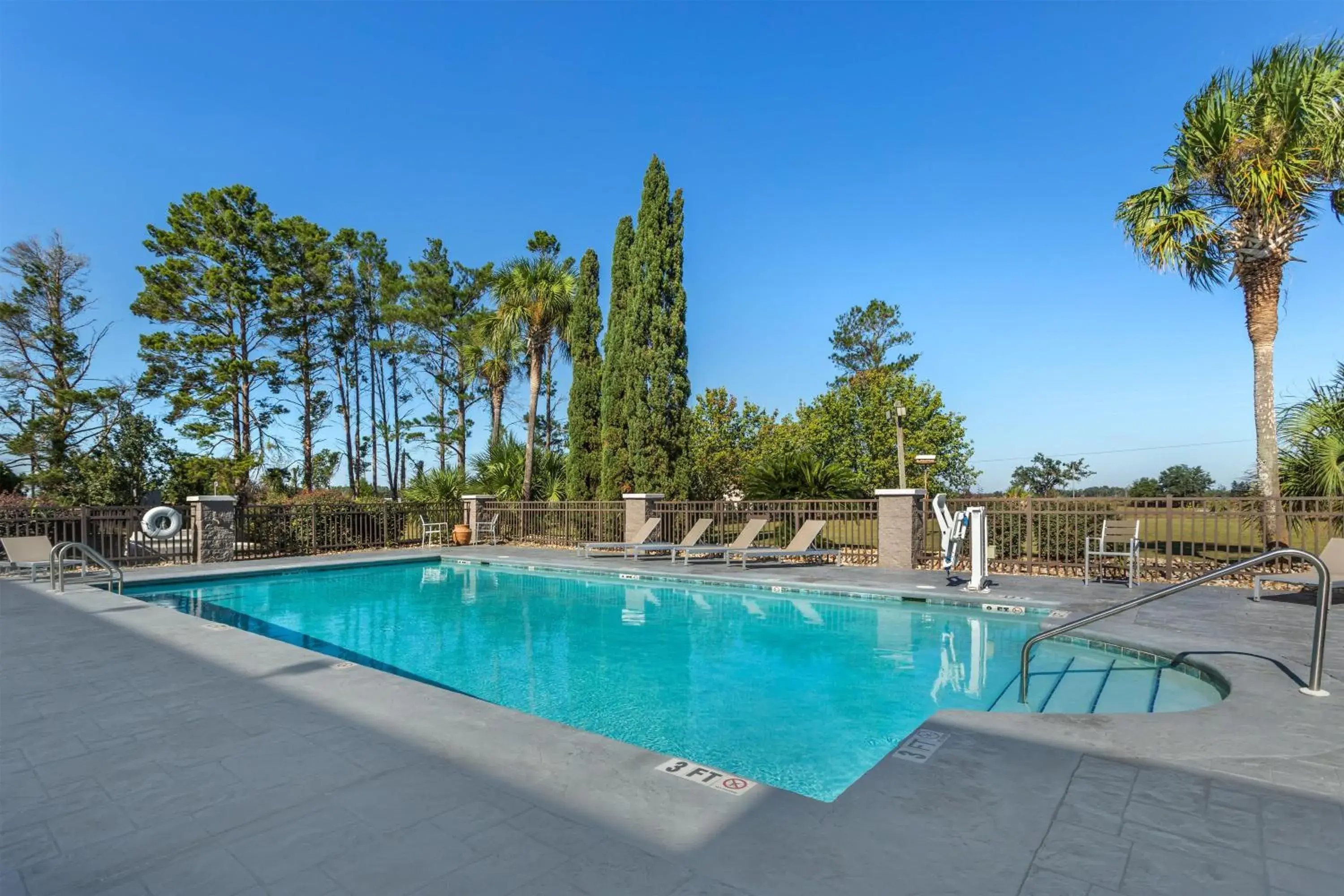 Pool view in Best Western Plus Madison Pool view in Best Western Plus Madison