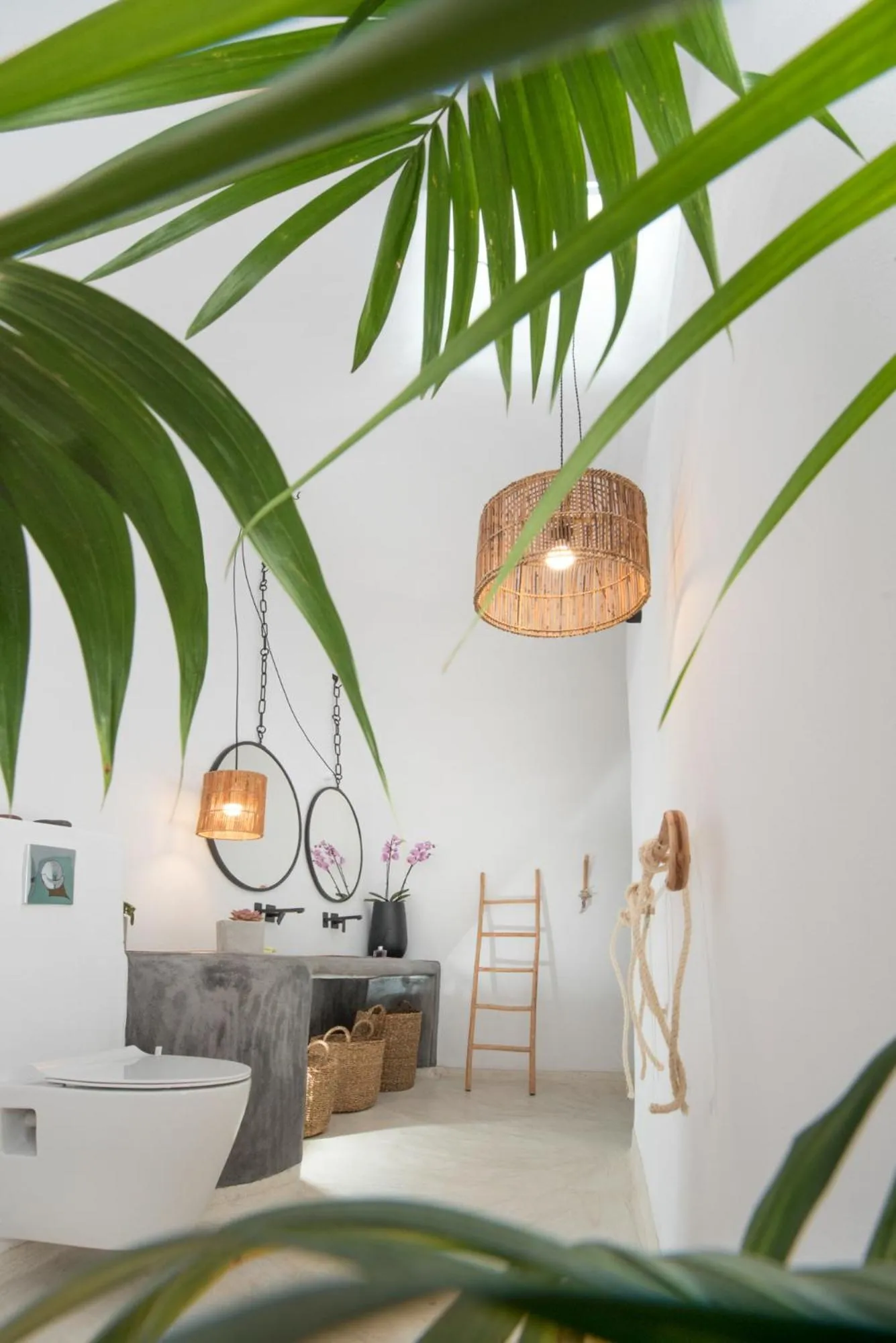 Bathroom, Bed in Sophia Finikia Villas